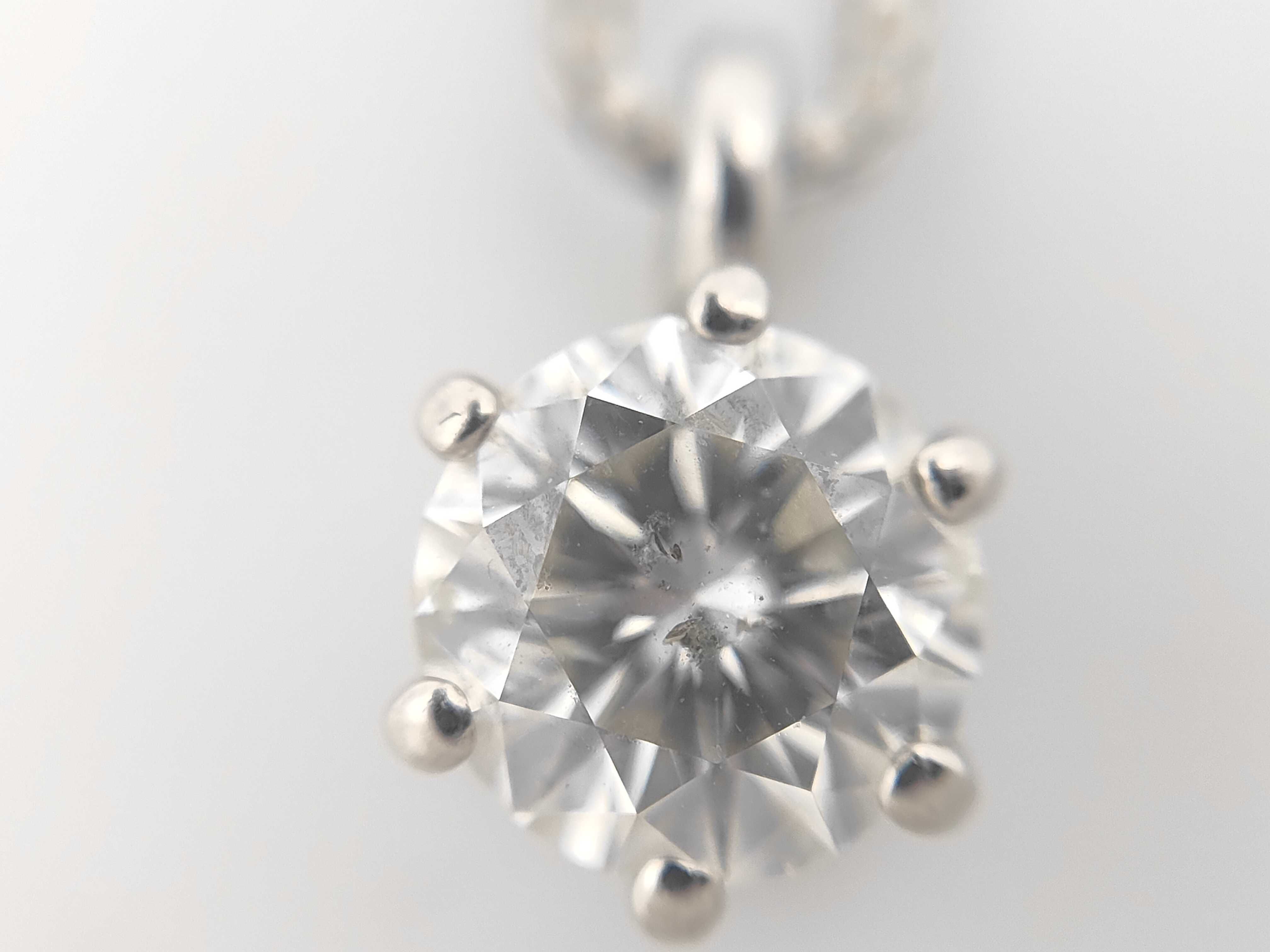Platinum and 1.21 Carat Diamond Solitaire Pendant Necklace