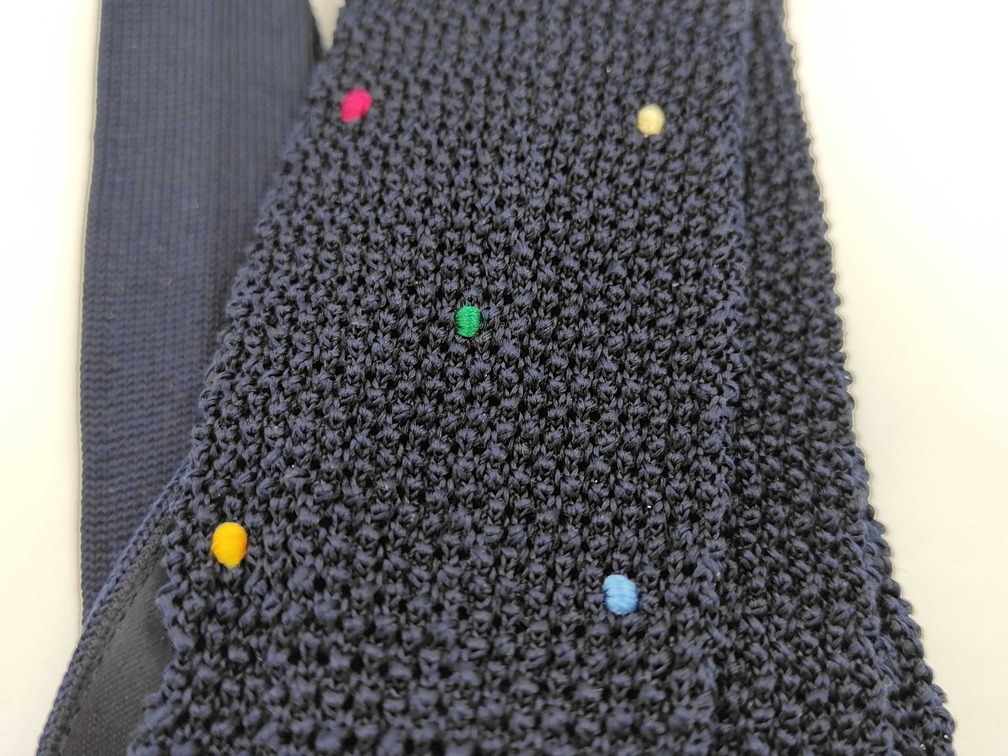 Three Hermes Silk Knit Neckties and Box