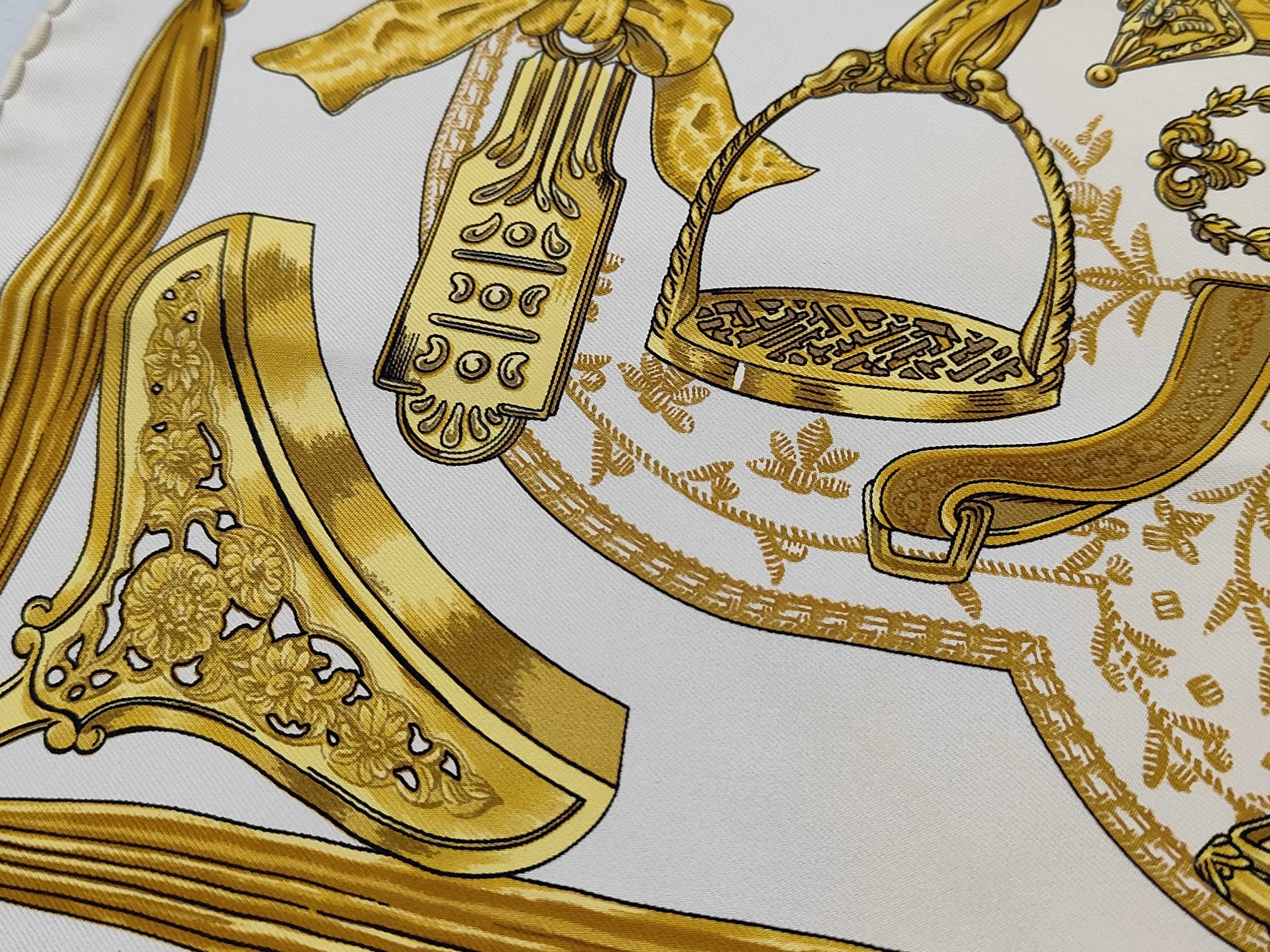 Hermes Etriers Silk Gavroche Scarf