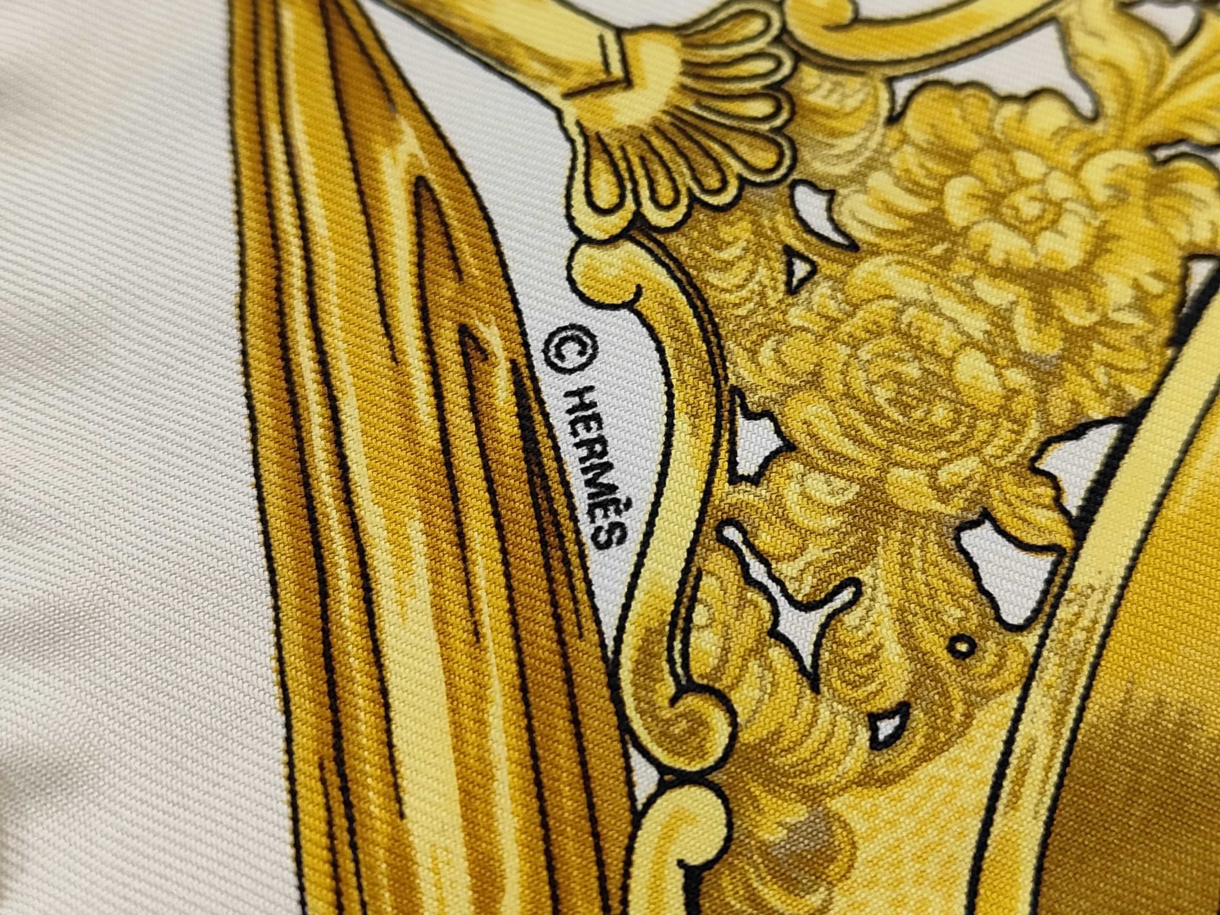 Hermes Etriers Silk Gavroche Scarf