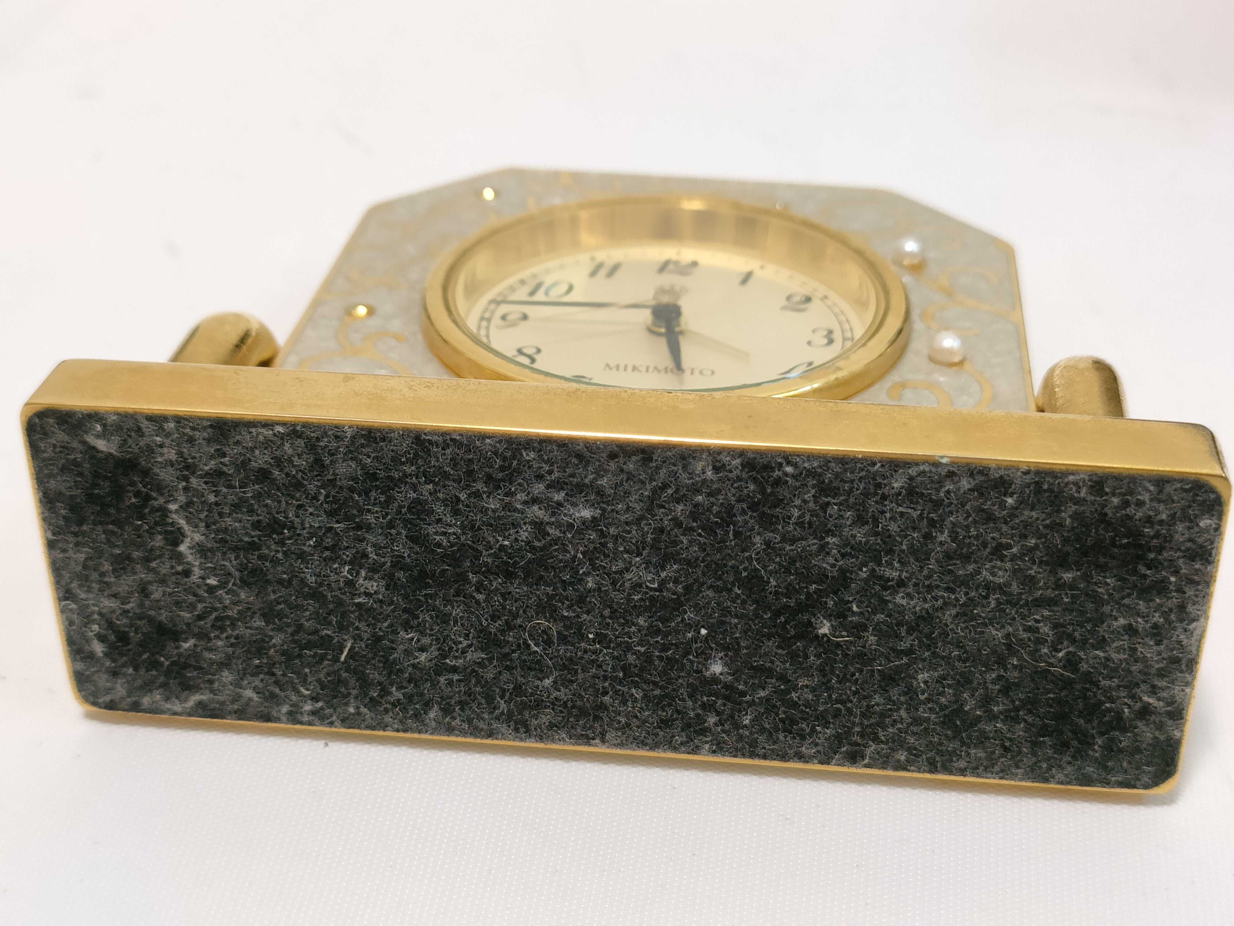 Mikimoto, Georg Jensen, and Wedgwood Group of Desk Clocks and Barometer