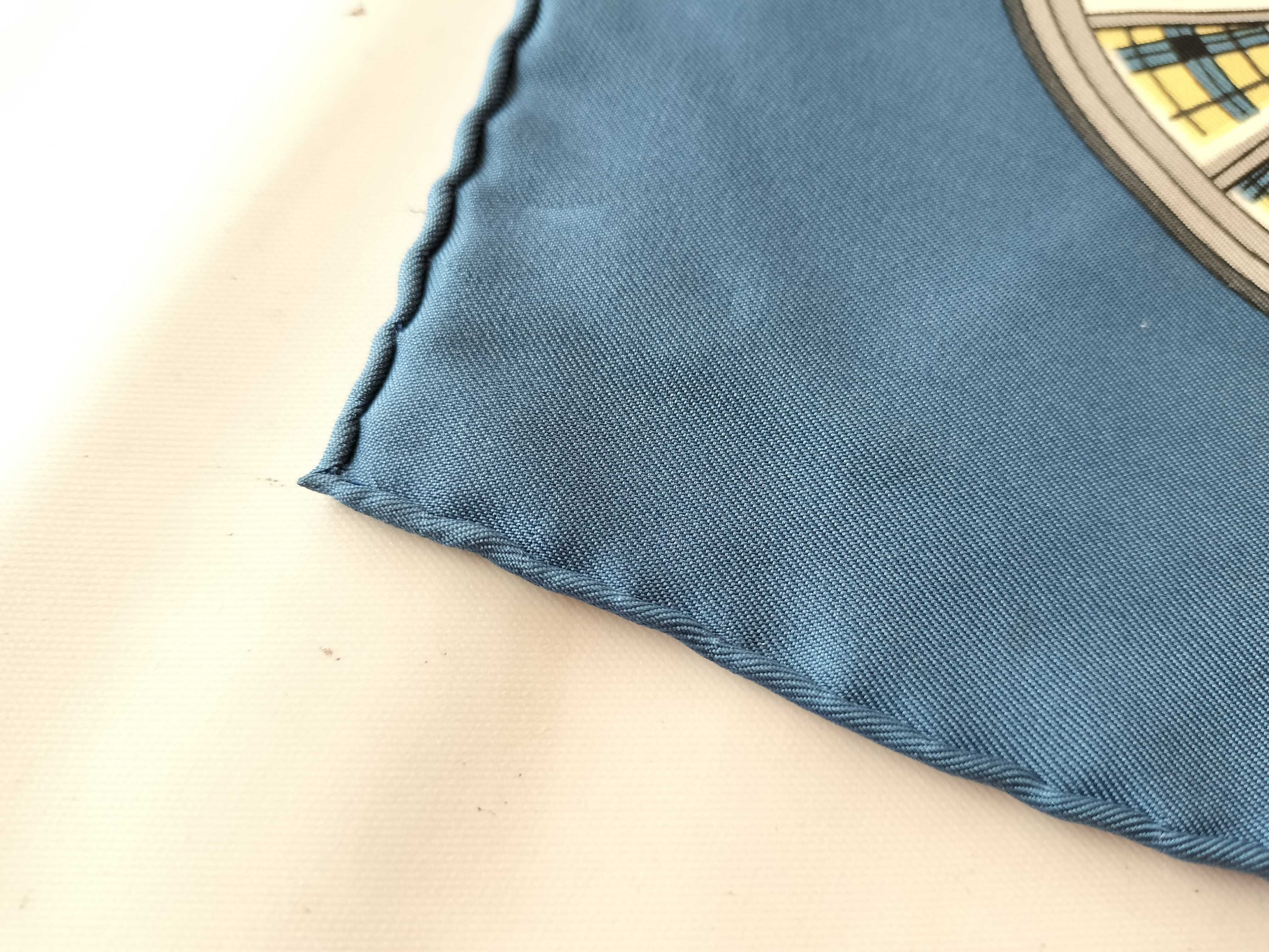 Hermes Philippe Ledoux Silk Twill Scarf L'Hiver en Poste