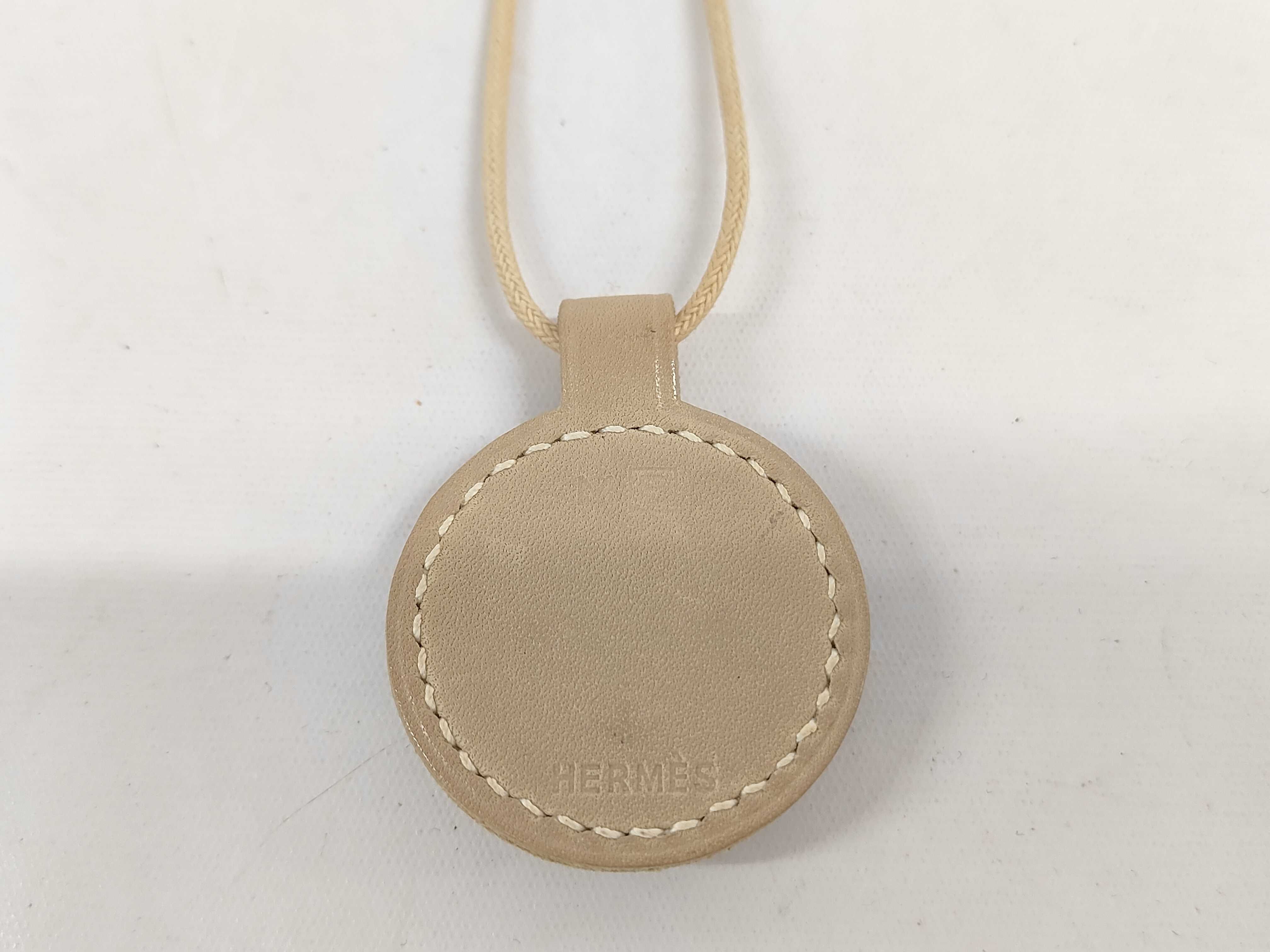 Hermes Leather and Metal Talisman Pendant Necklace, 2009