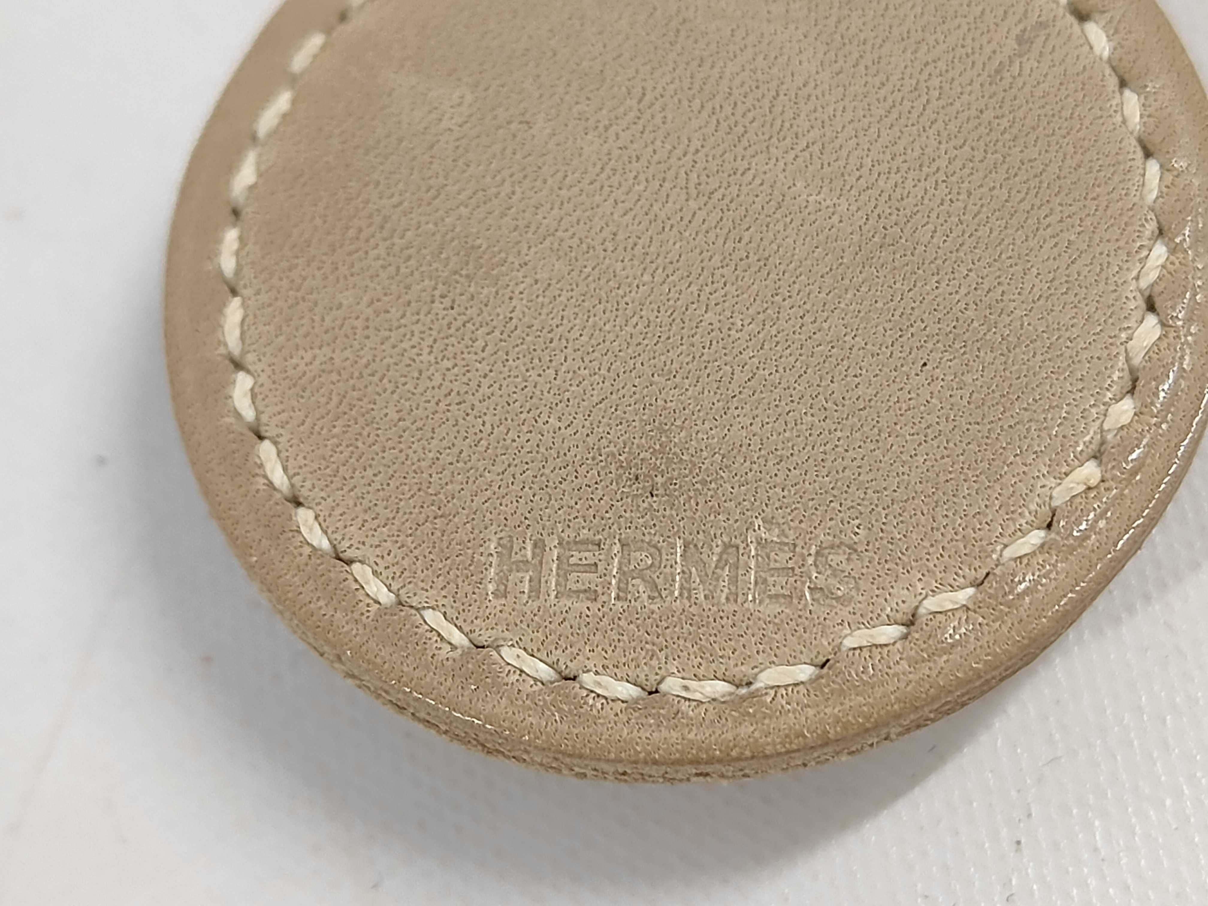 Hermes Leather and Metal Talisman Pendant Necklace, 2009