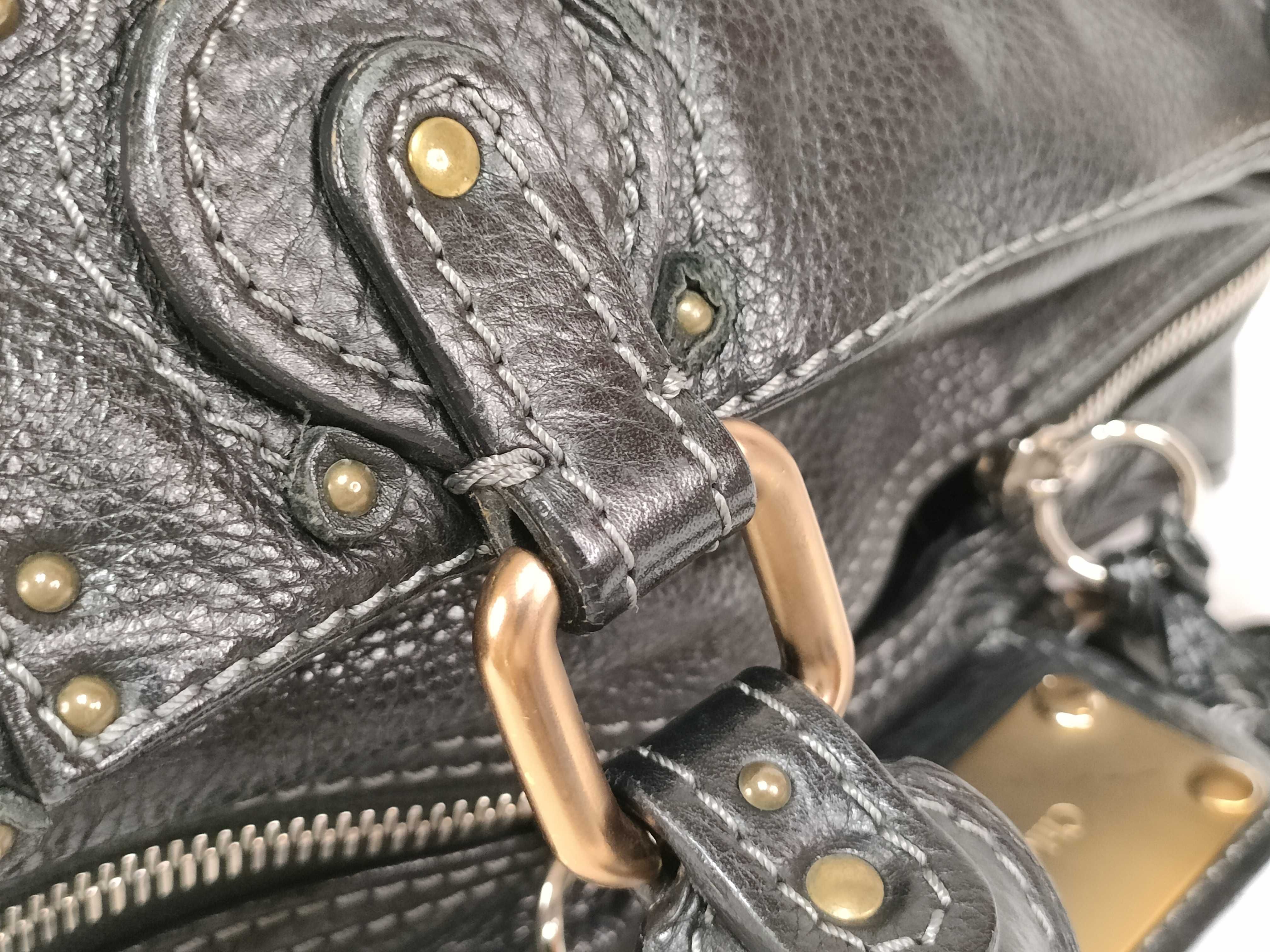 Chloe Paddington Black Pebbled Leather Satchel