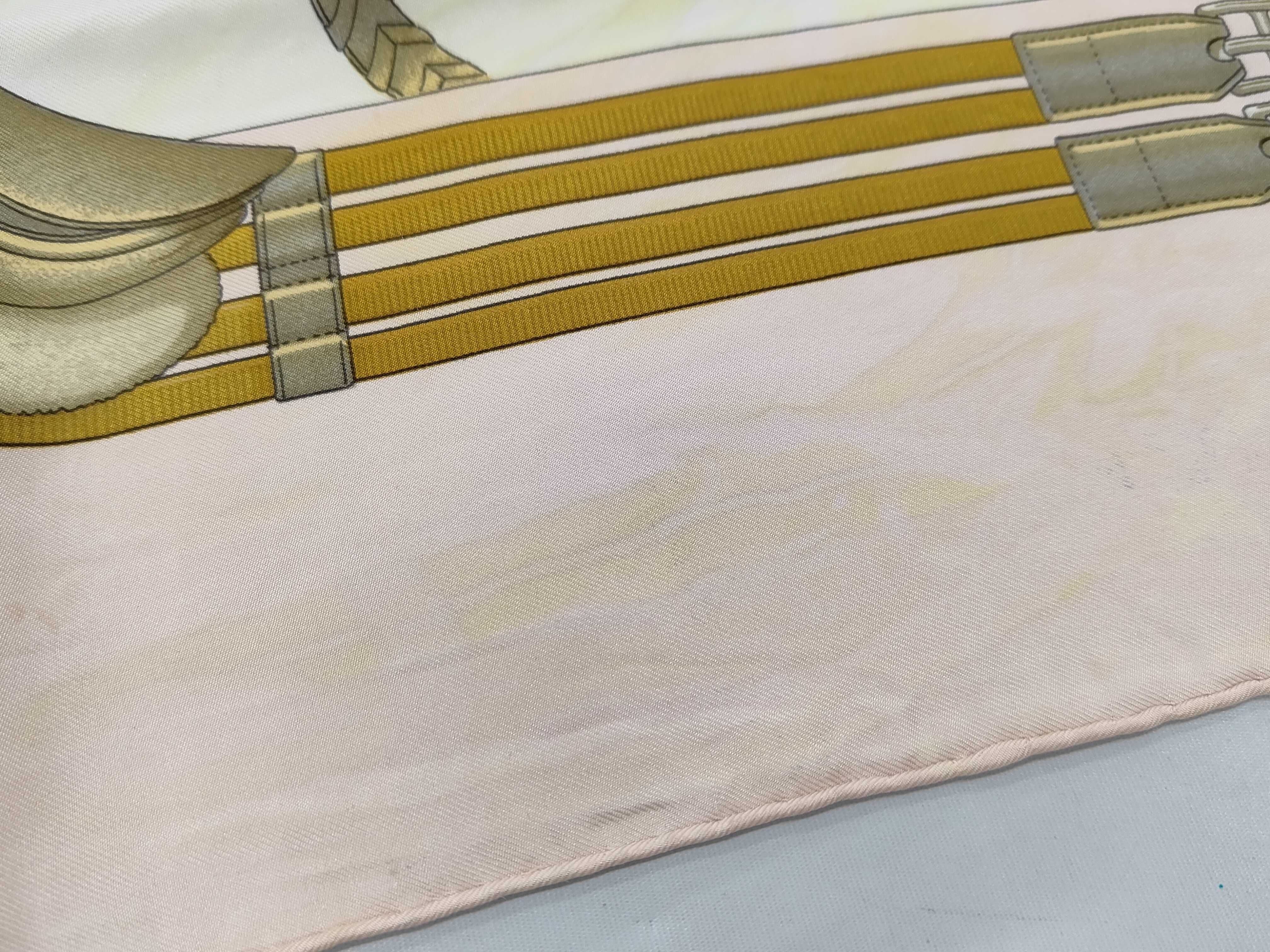 Hermes Jumping Pattern Silk Scarf by Philippe Ledoux