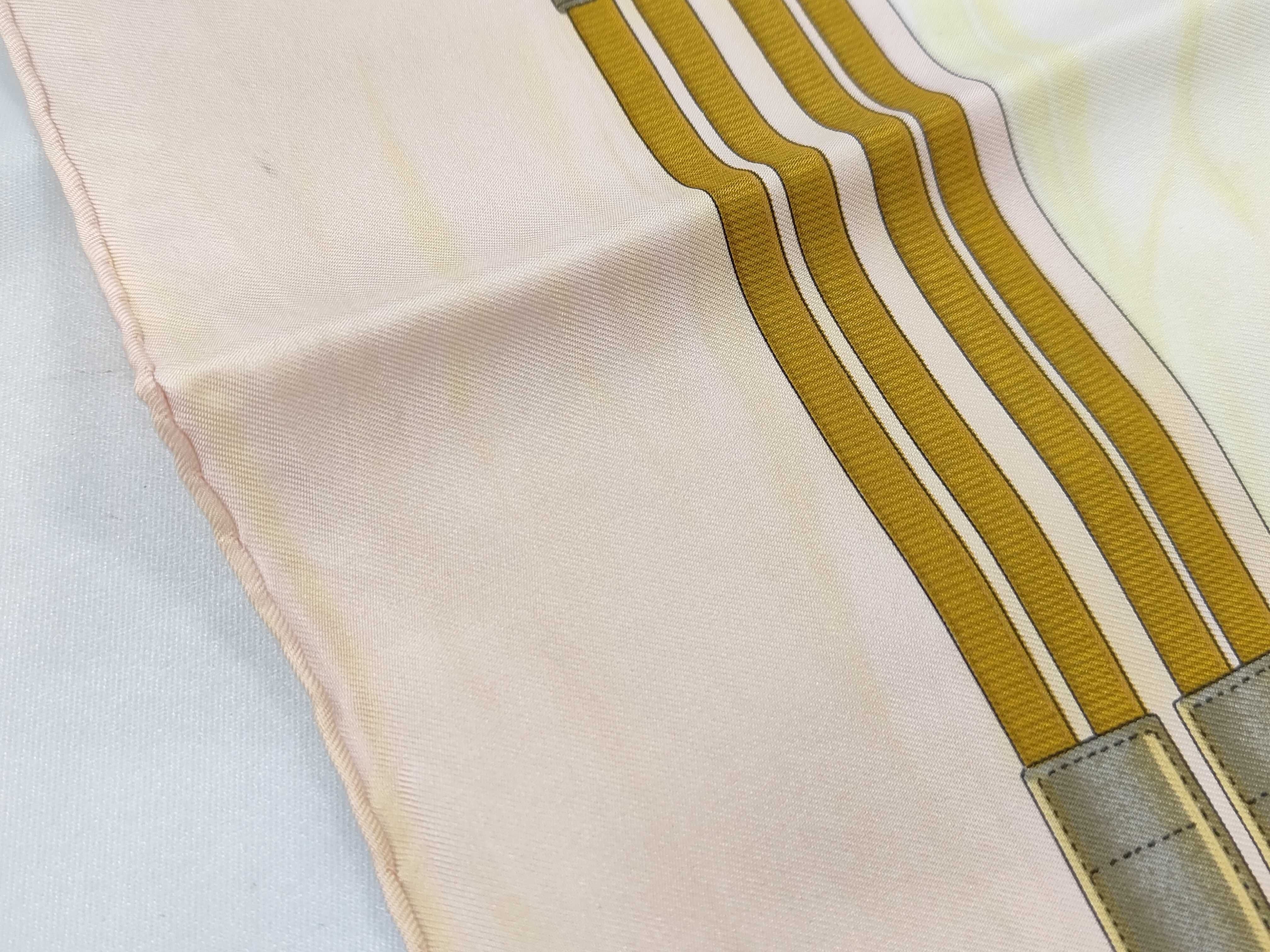Hermes Jumping Pattern Silk Scarf by Philippe Ledoux