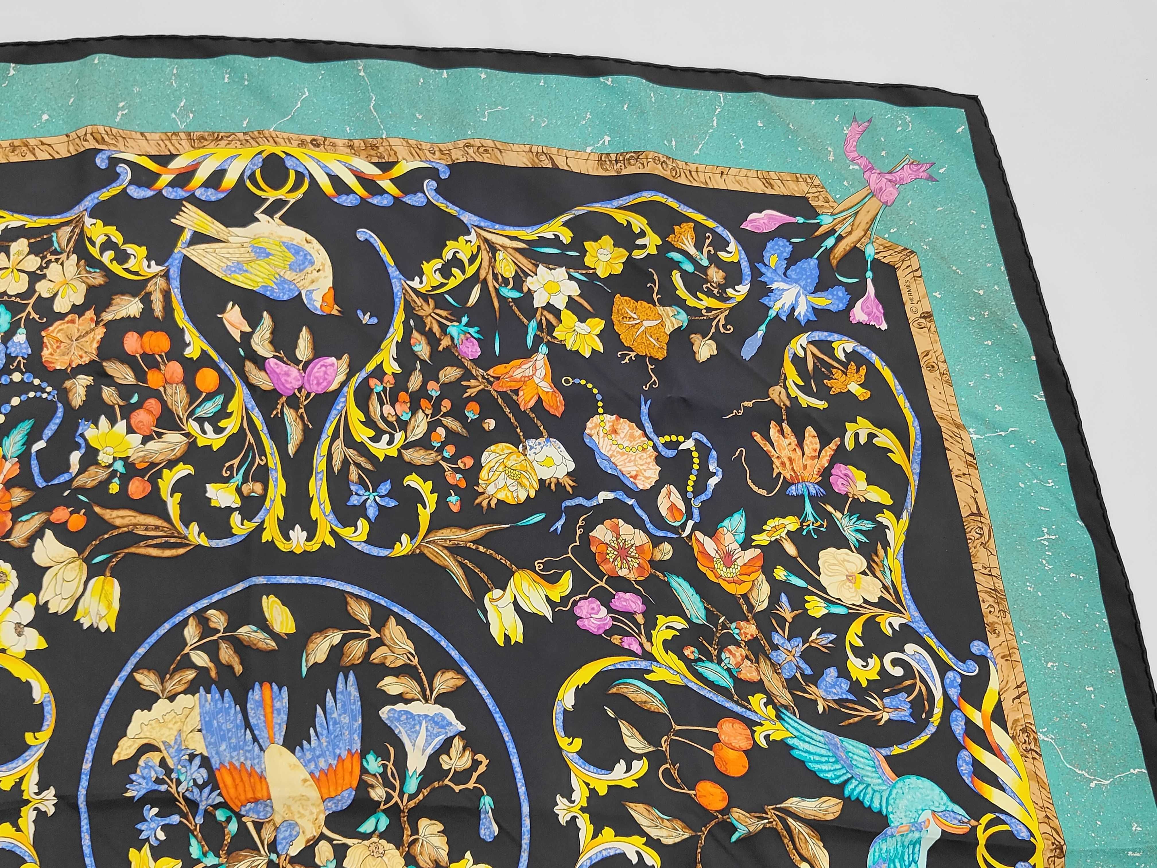 Hermes Pierres d'Orient et d'Occident Silk Scarf by Zoe Pauwels