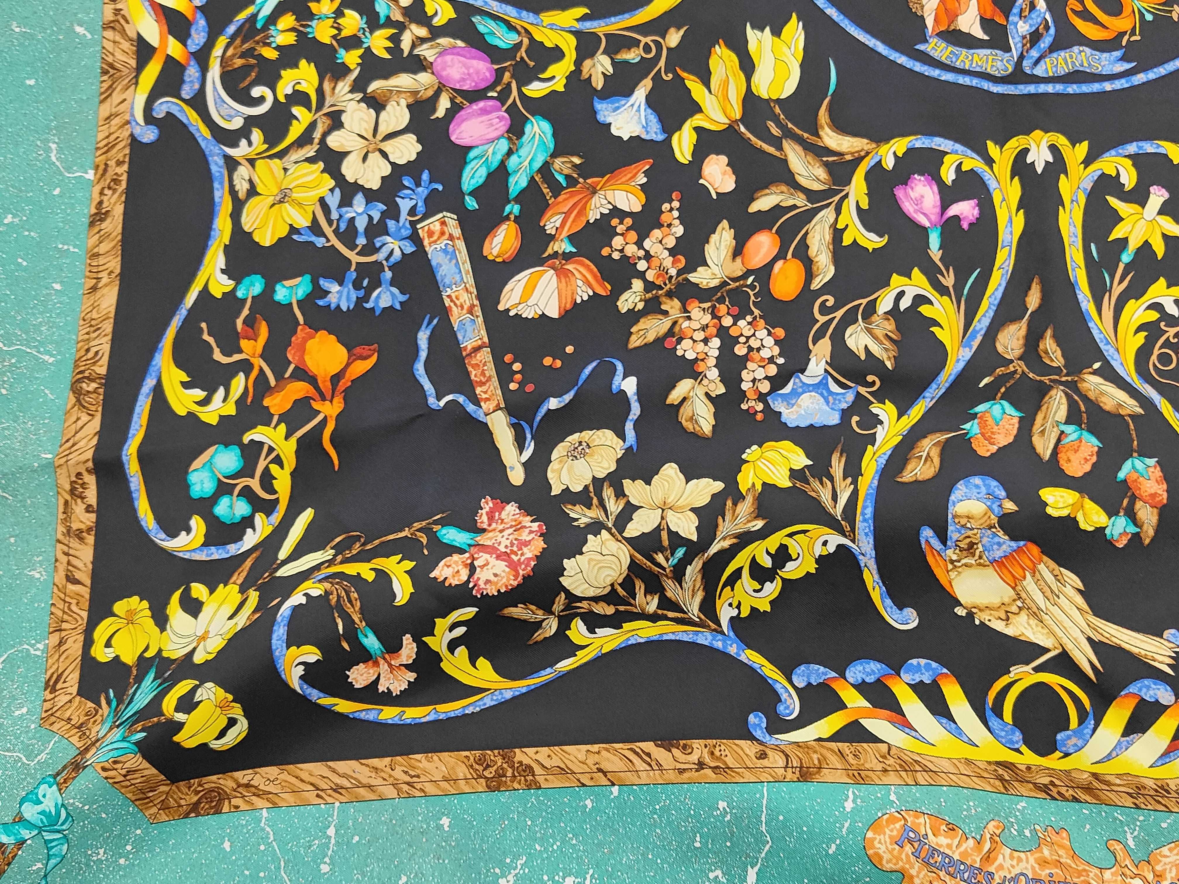 Hermes Pierres d'Orient et d'Occident Silk Scarf by Zoe Pauwels