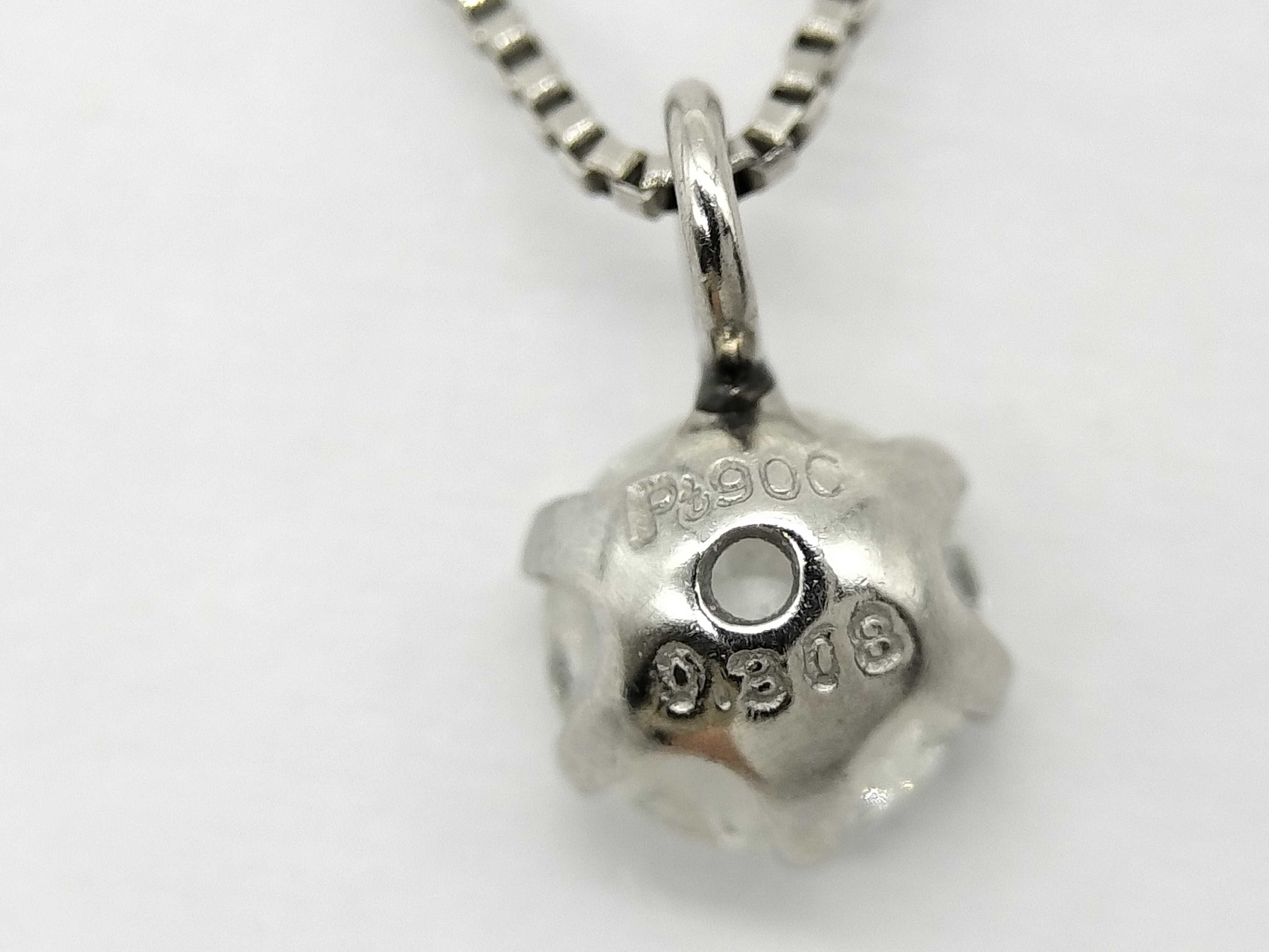 Platinum and Diamond Solitaire Pendant Necklace