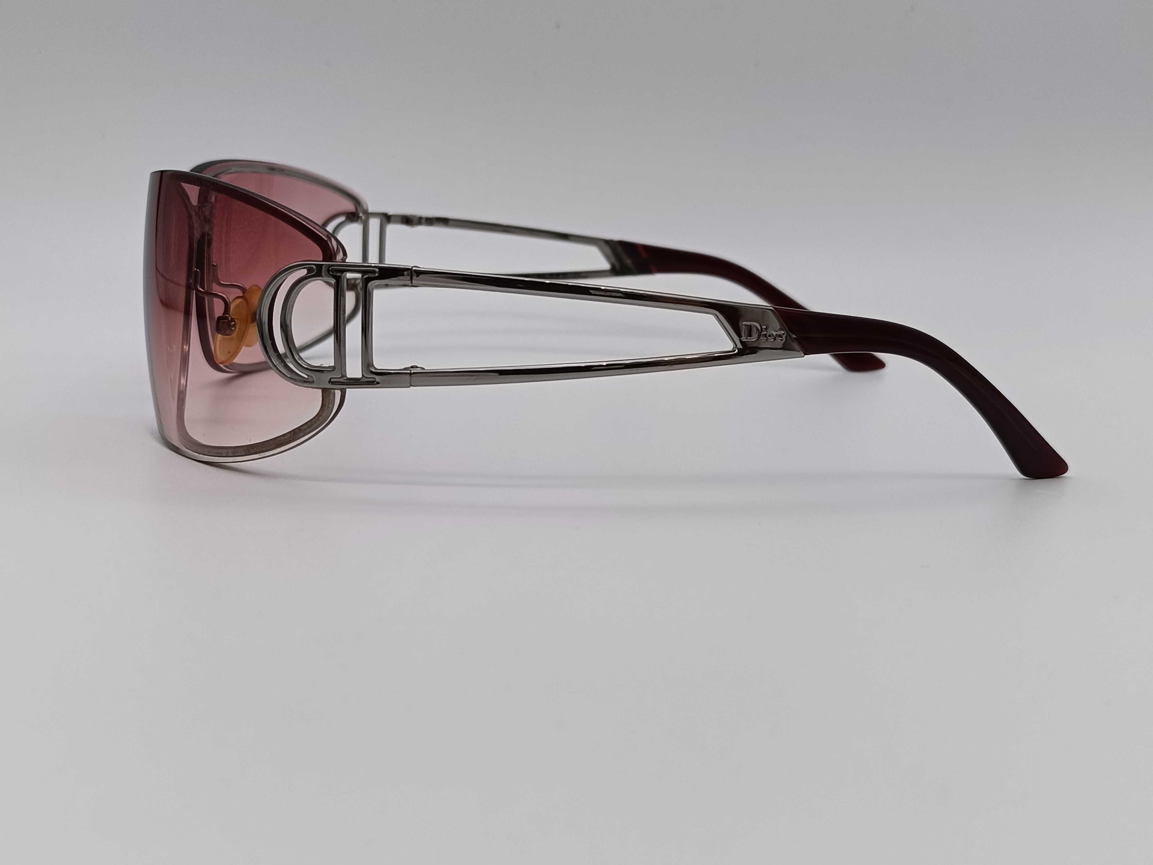 Christian Dior Diorissimo/F Gunmetal and Burgundy Gradient Sunglasses