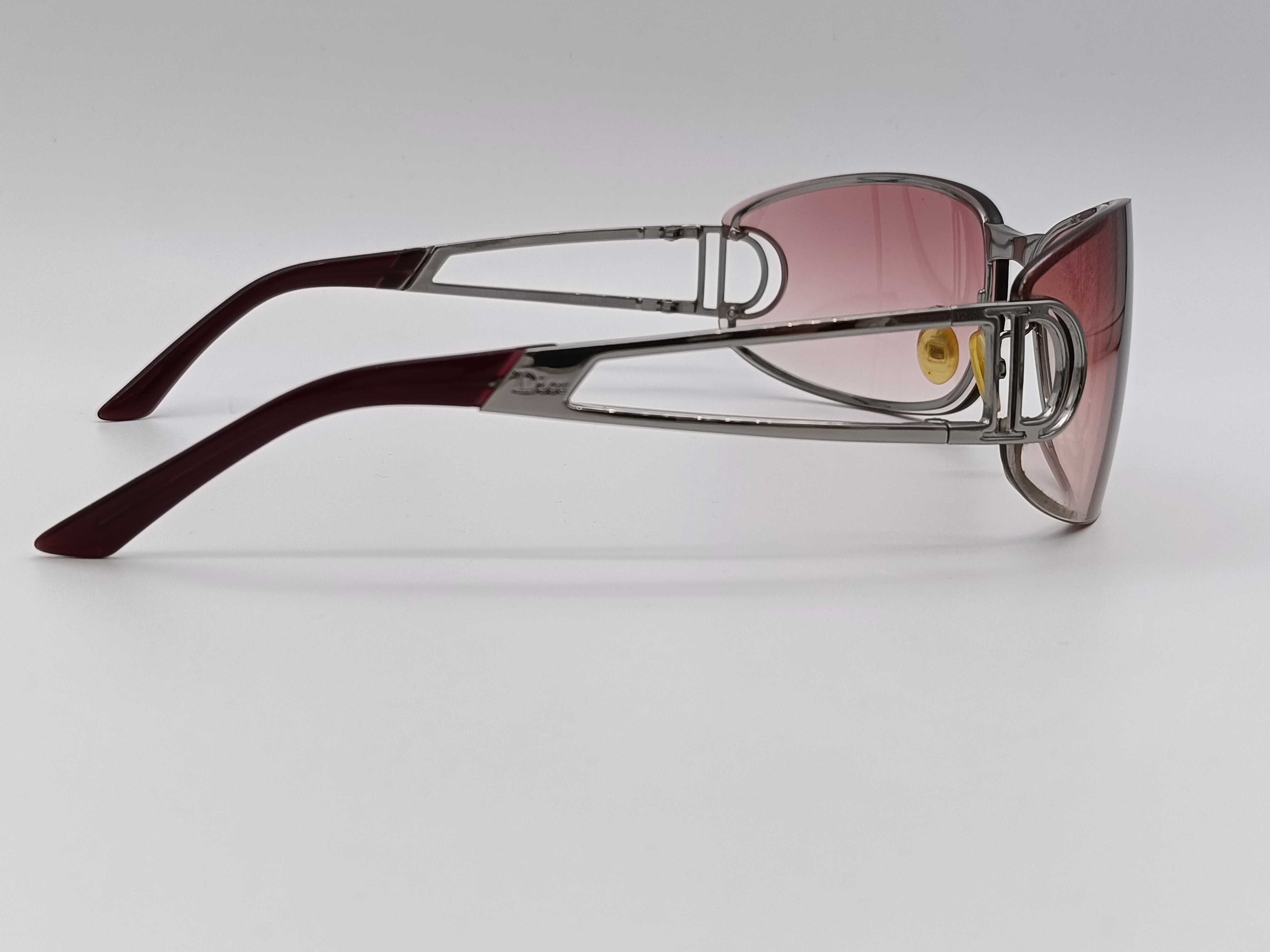 Christian Dior Diorissimo/F Gunmetal and Burgundy Gradient Sunglasses