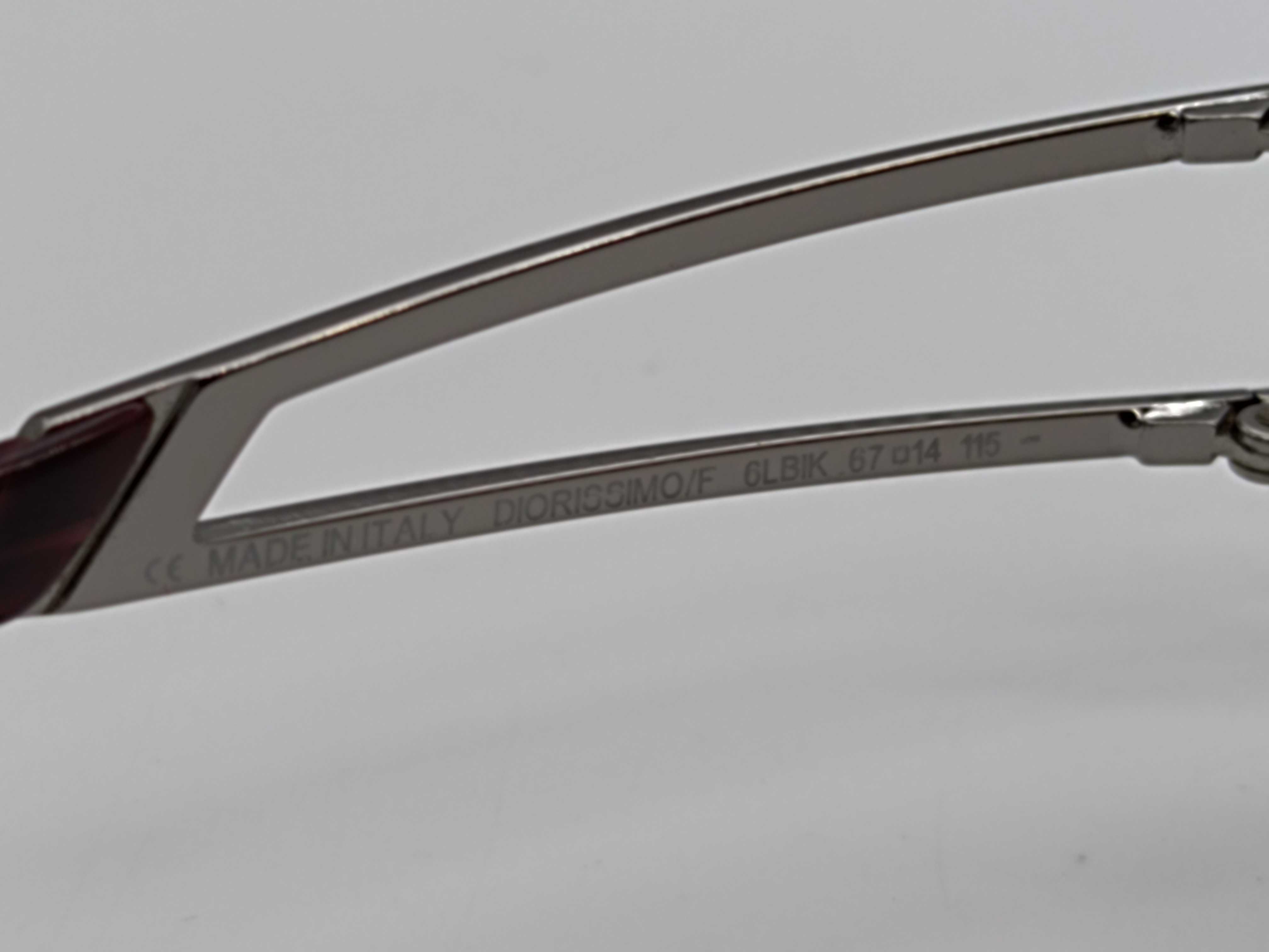 Christian Dior Diorissimo/F Gunmetal and Burgundy Gradient Sunglasses