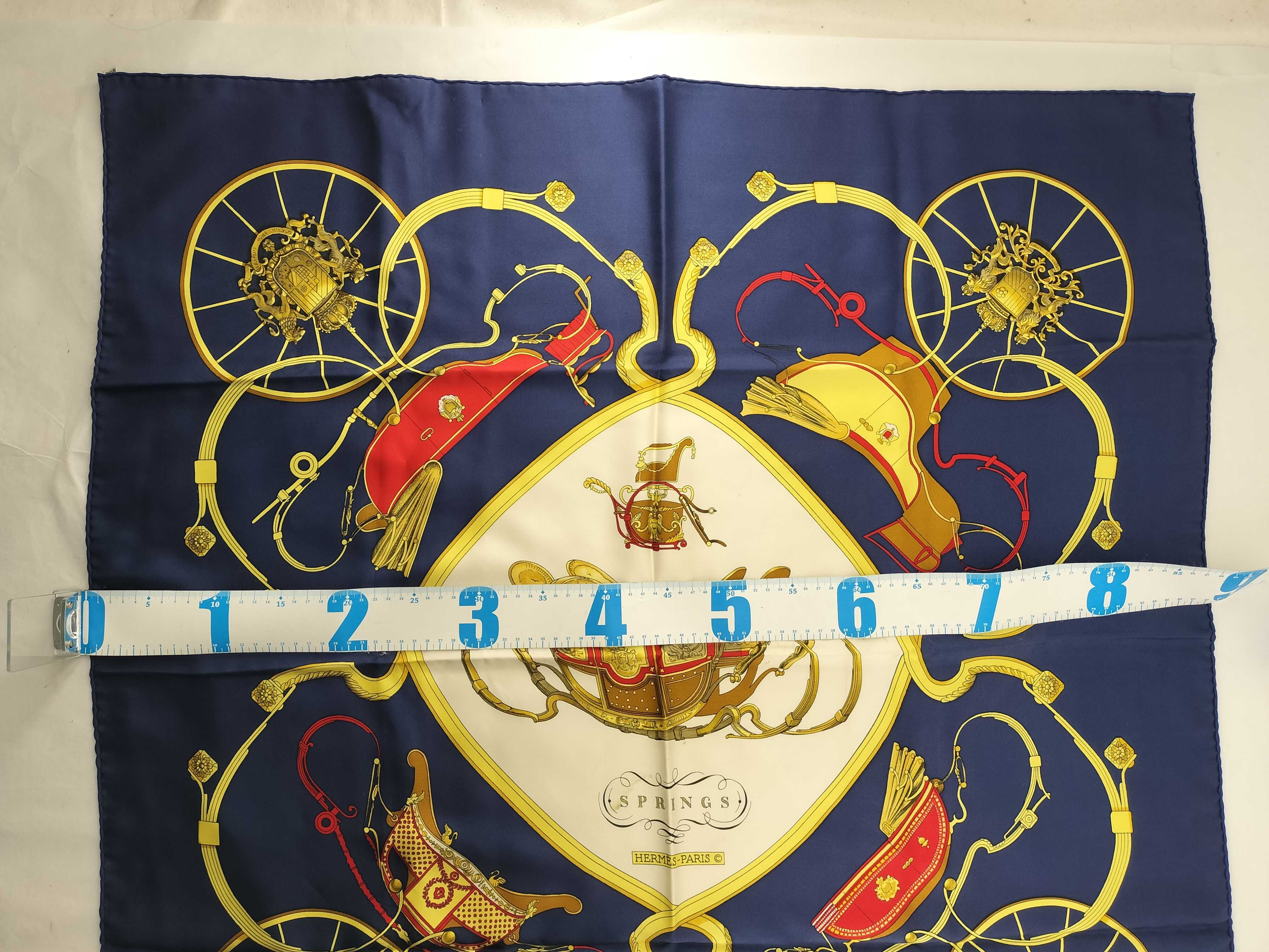 Hermes Springs Silk Twill Scarf by Philippe Ledoux