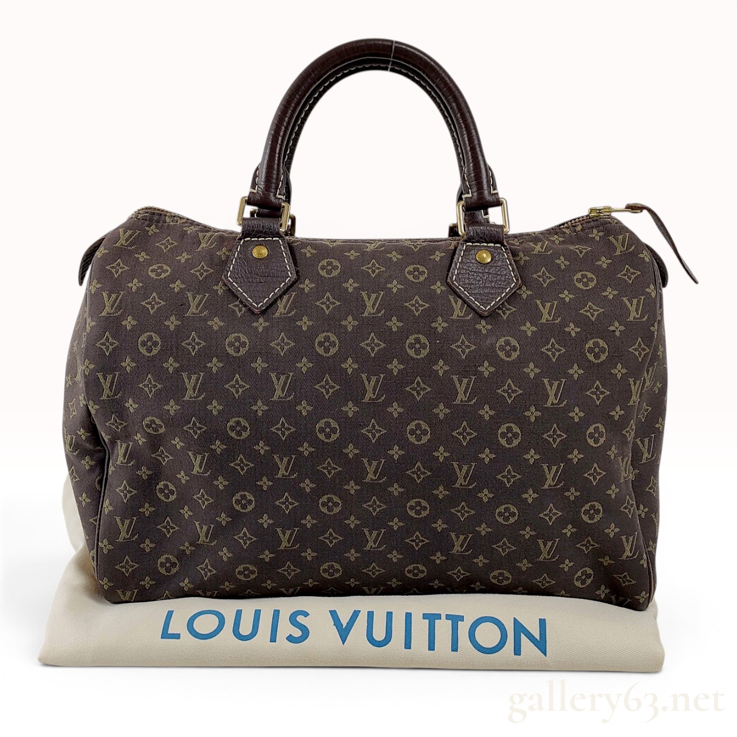 Louis Vuitton Monogram Mini Lin Speedy 30 Handbag