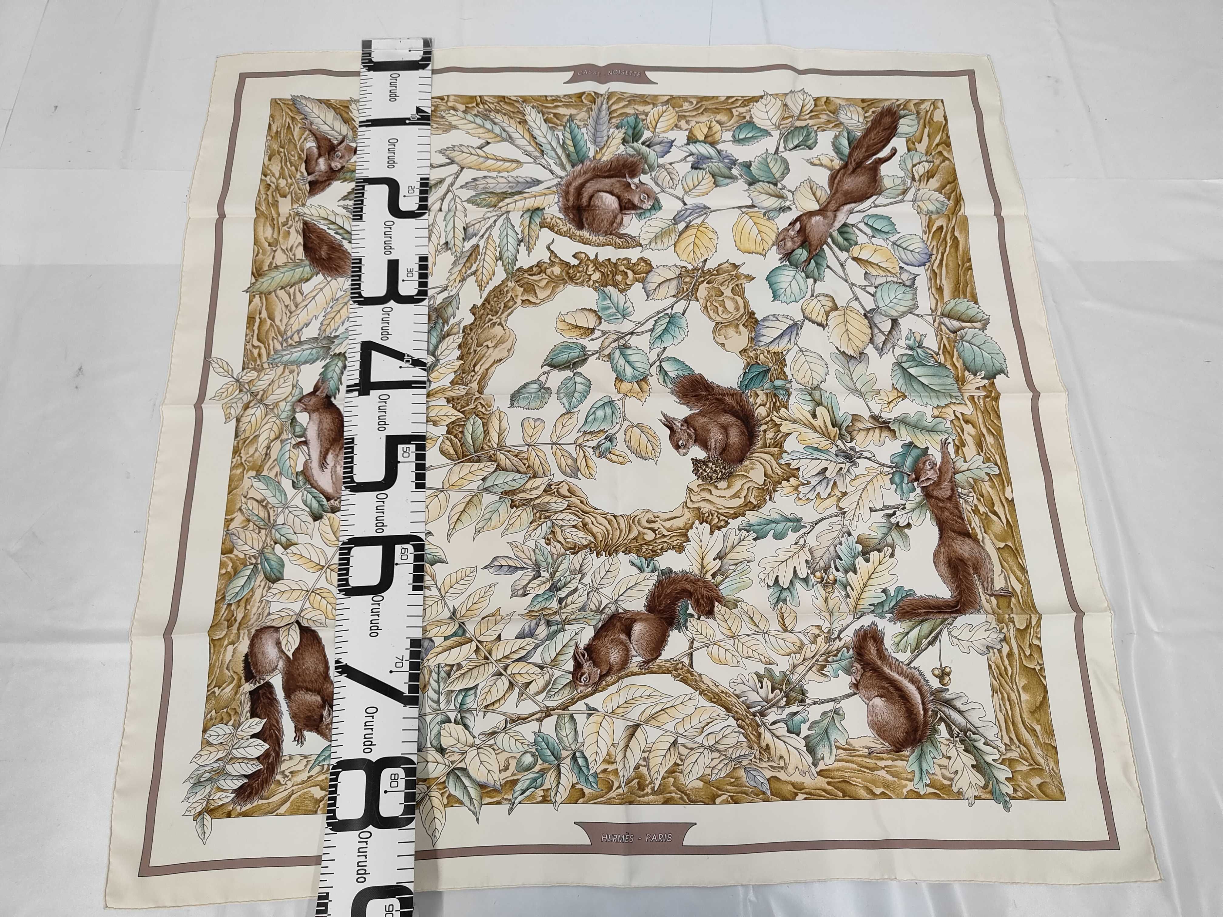 Hermes Casse Noisette Silk Scarf by Daphne Duchesne