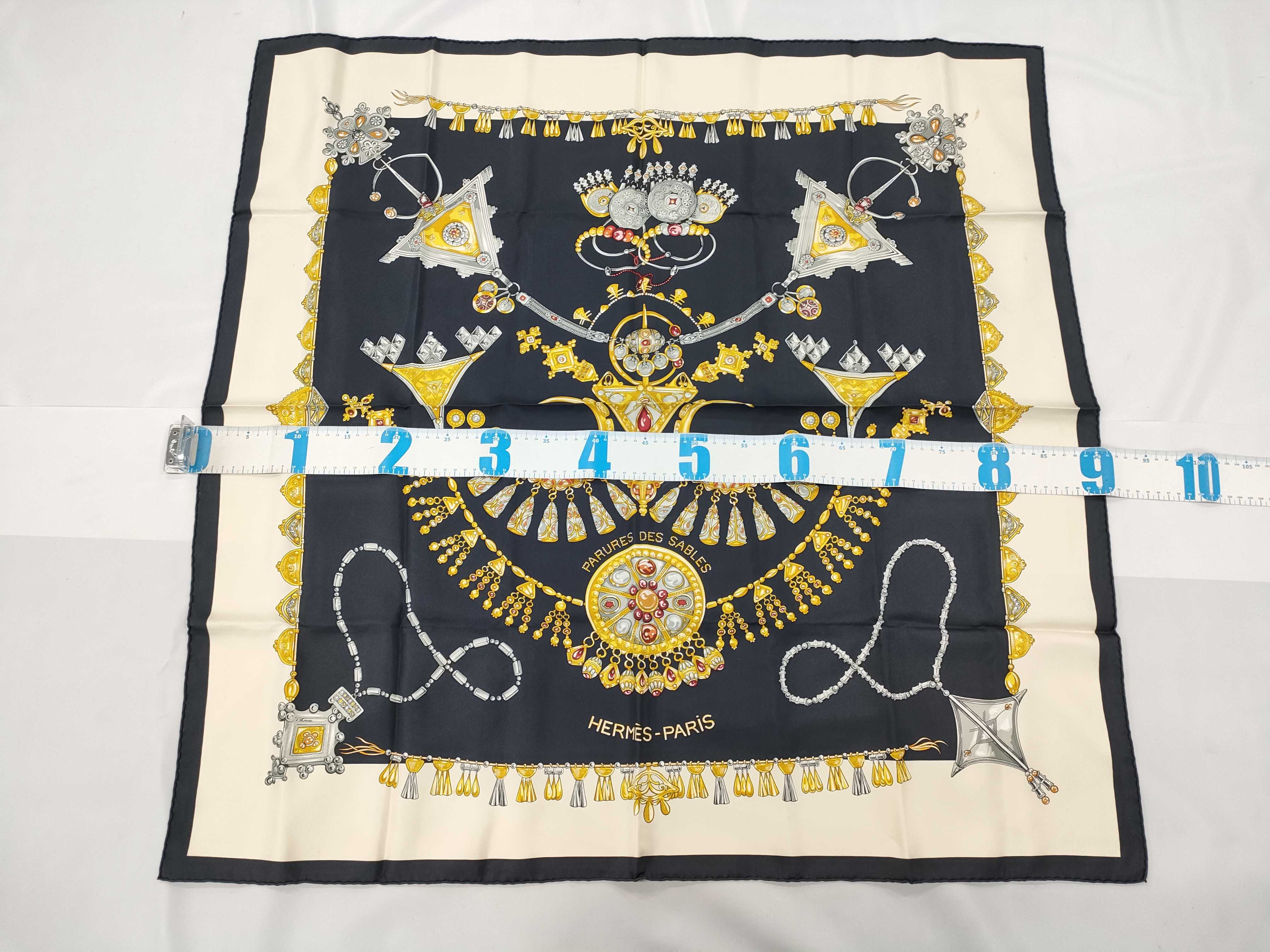 Hermes Parures des Sables Silk Scarf