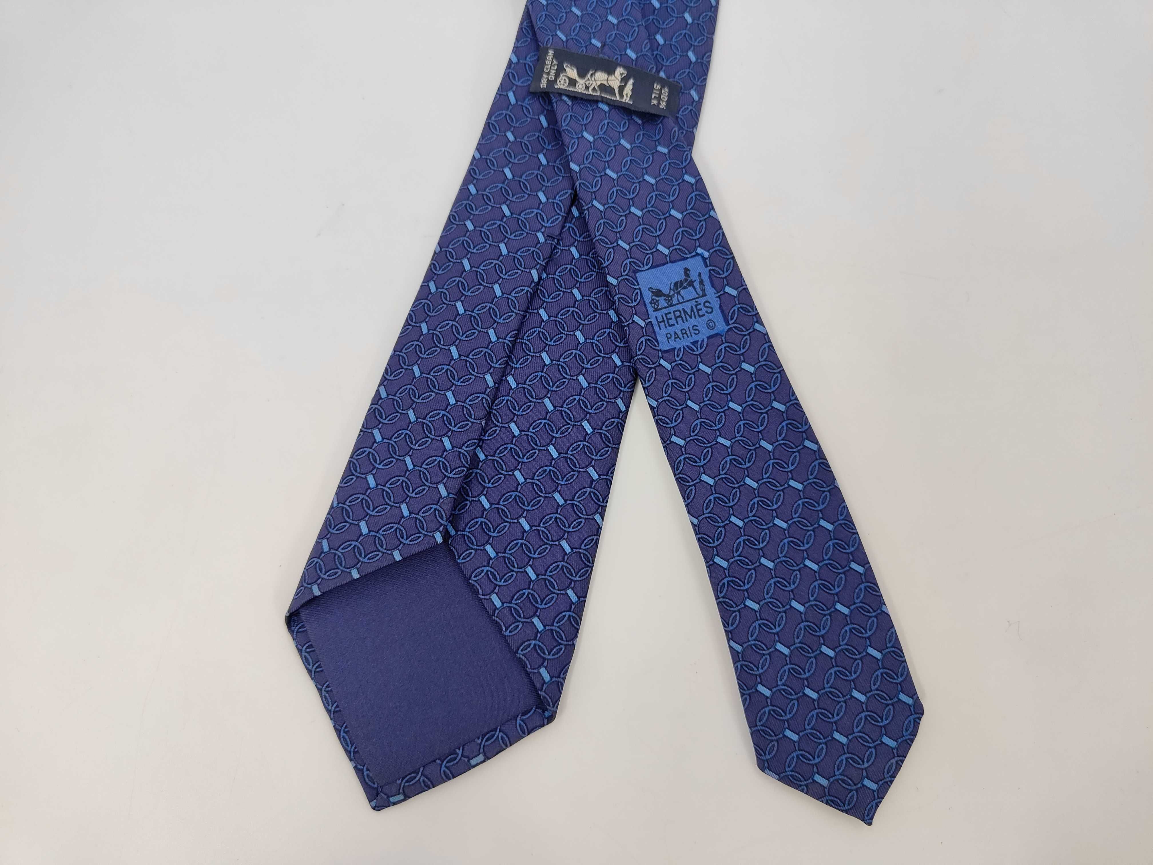 Lot of 5 Designer Silk Neckties featuring Hermes