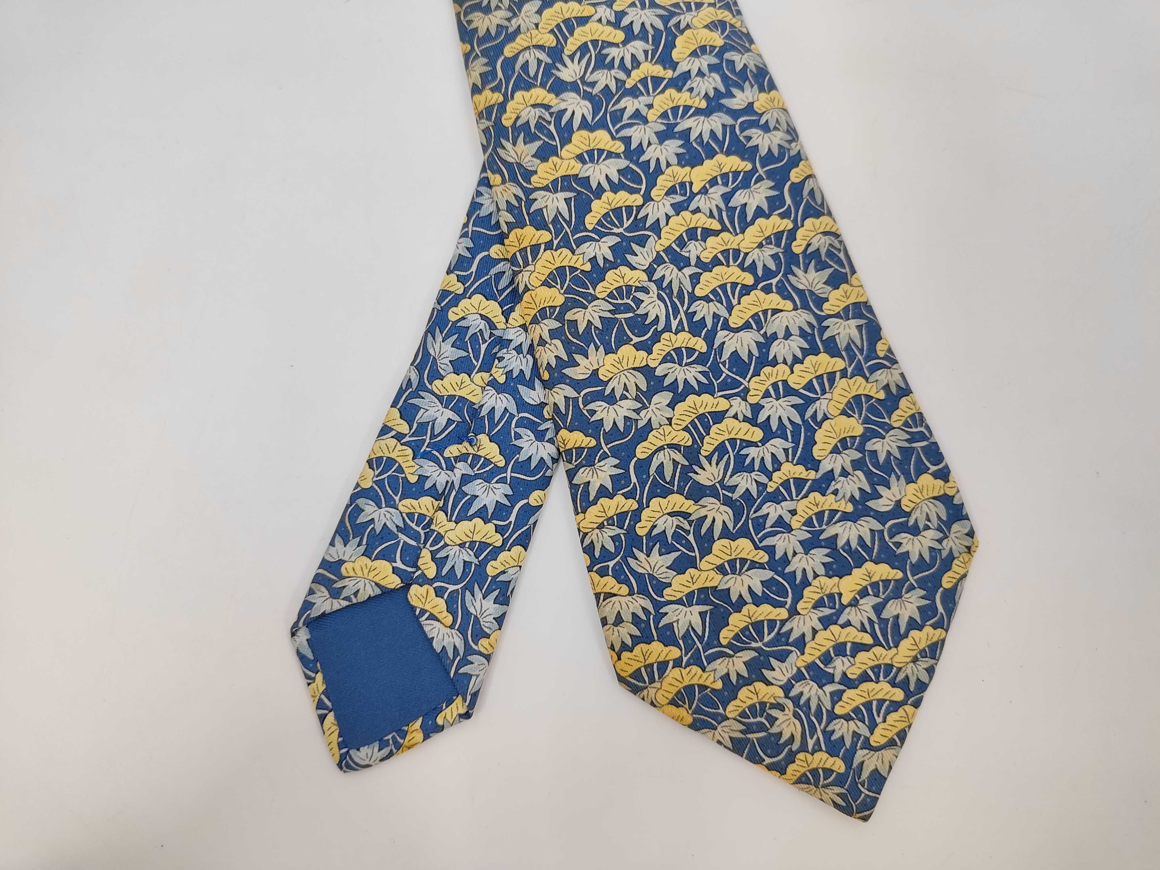 Lot of 5 Designer Silk Neckties featuring Hermes