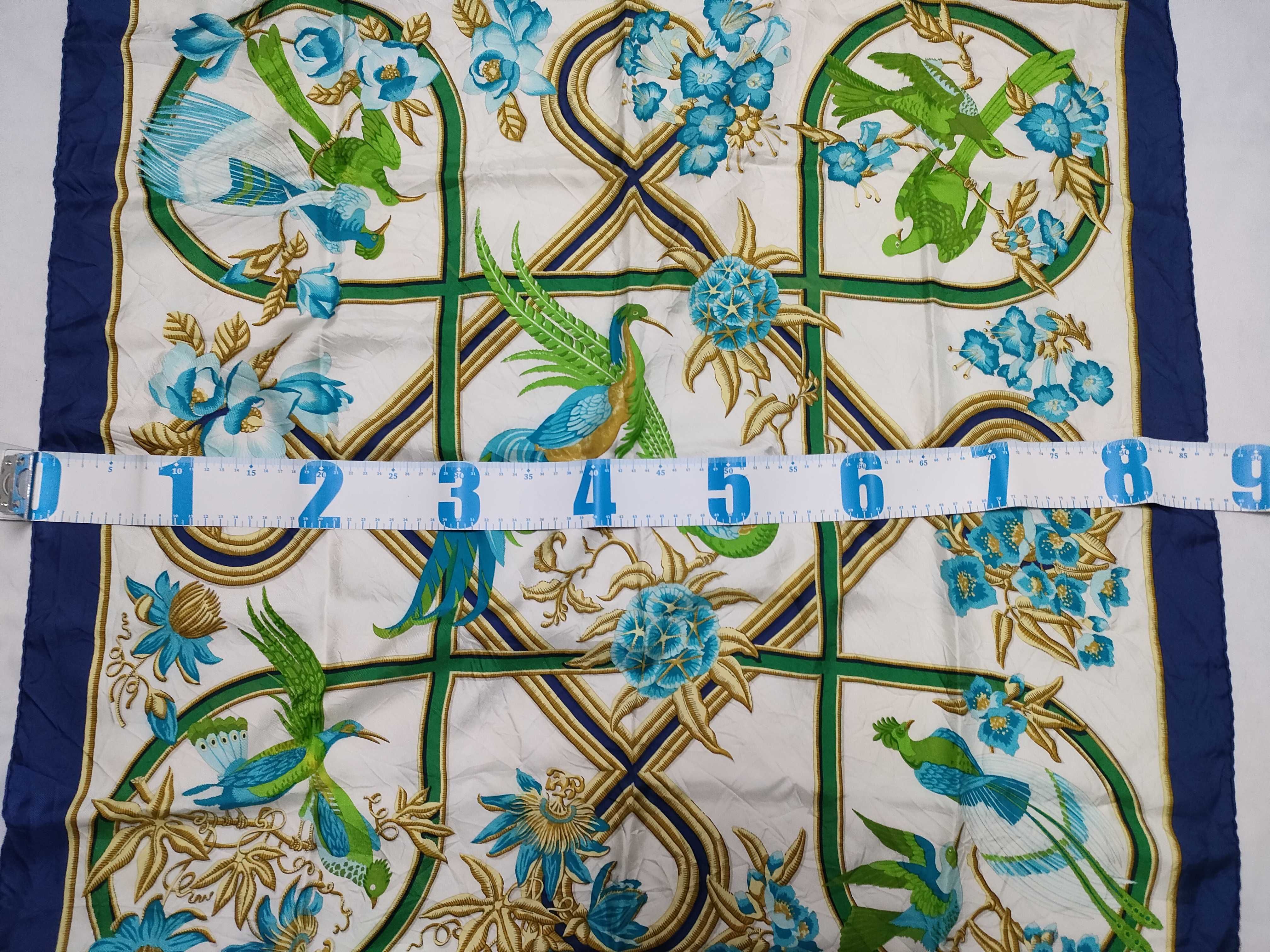 Hermes Caraibes Silk Scarf