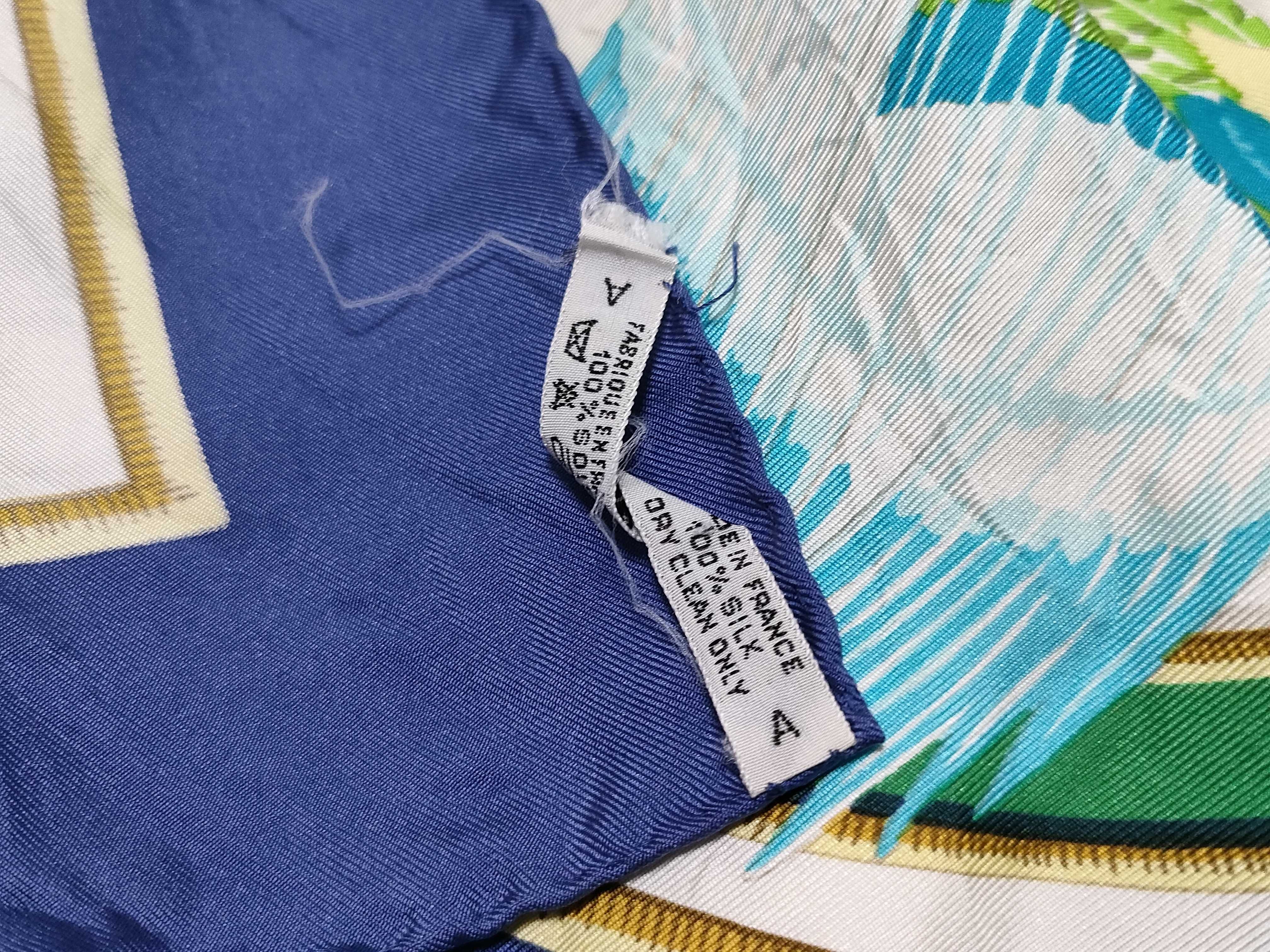 Hermes Caraibes Silk Scarf