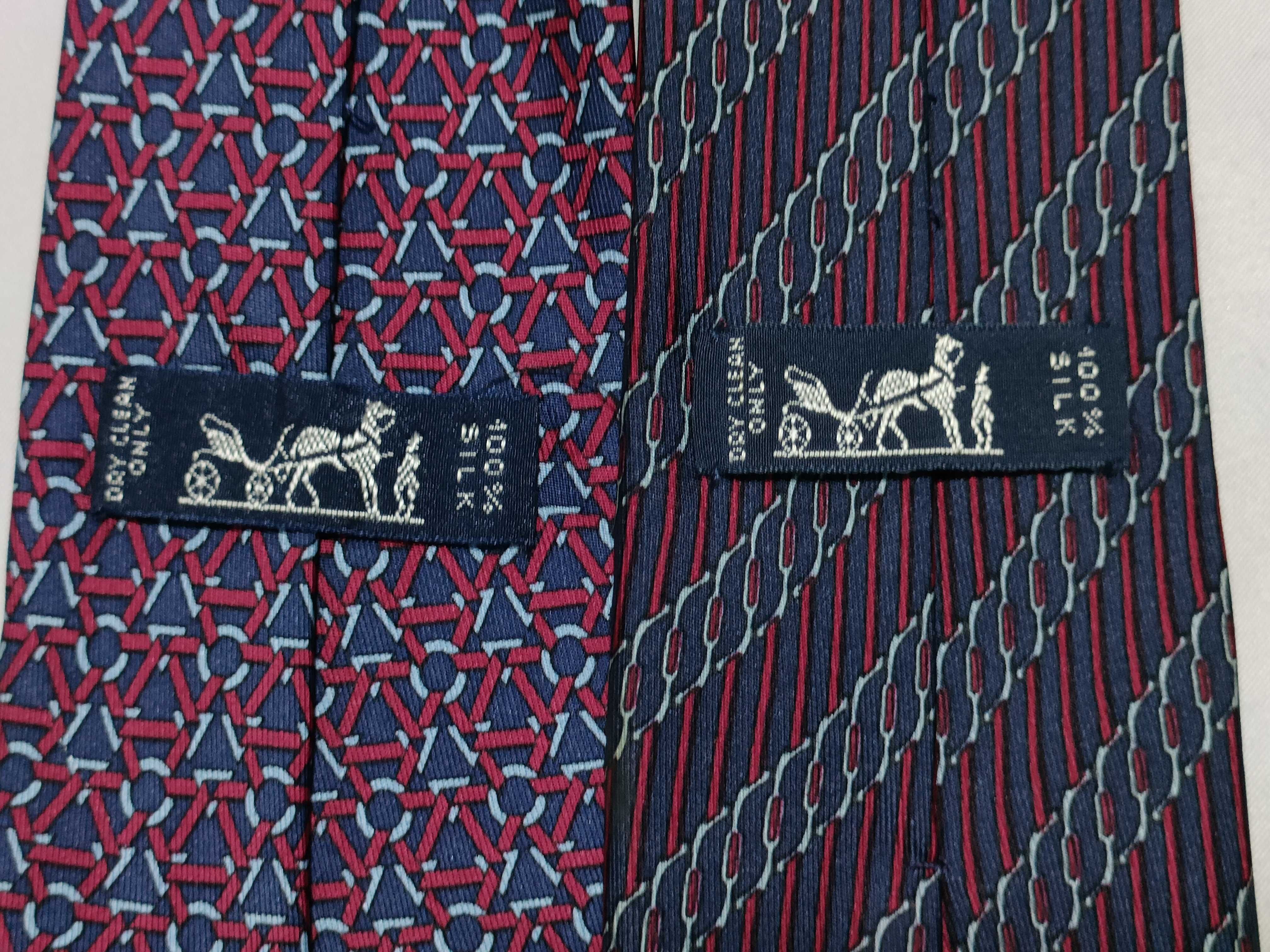 Two Hermes Silk Neckties