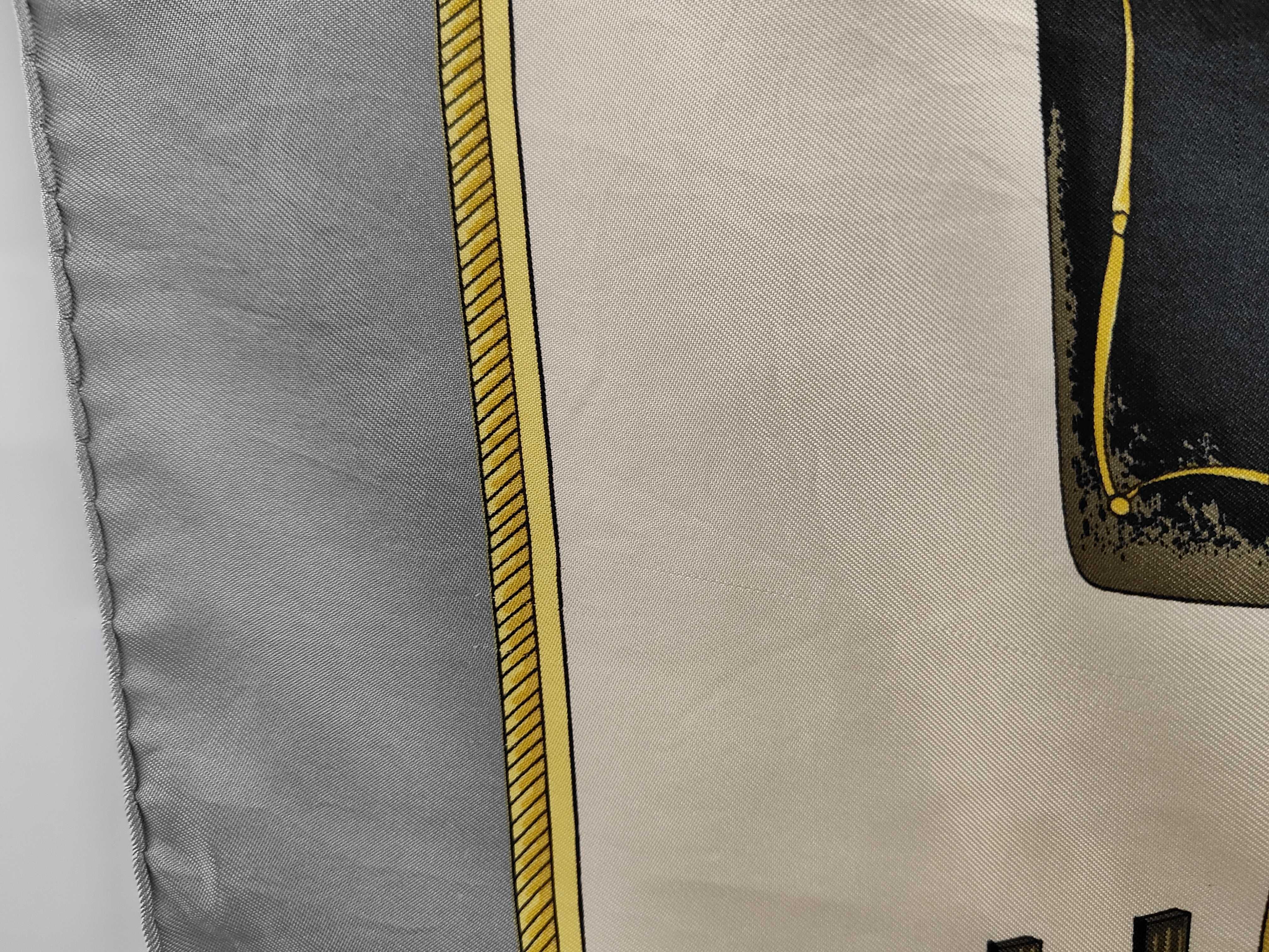 Hermes Les Voitures a Transformation Silk Scarf