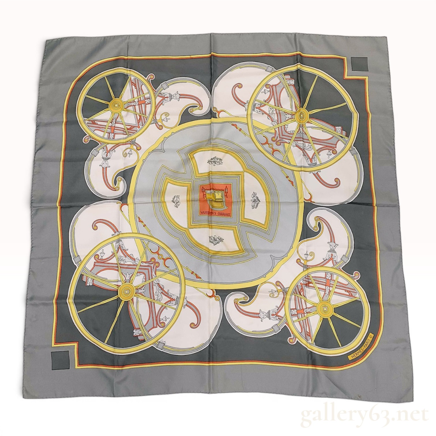 Hermes Washington's Carriage Silk Scarf by Caty Latham
