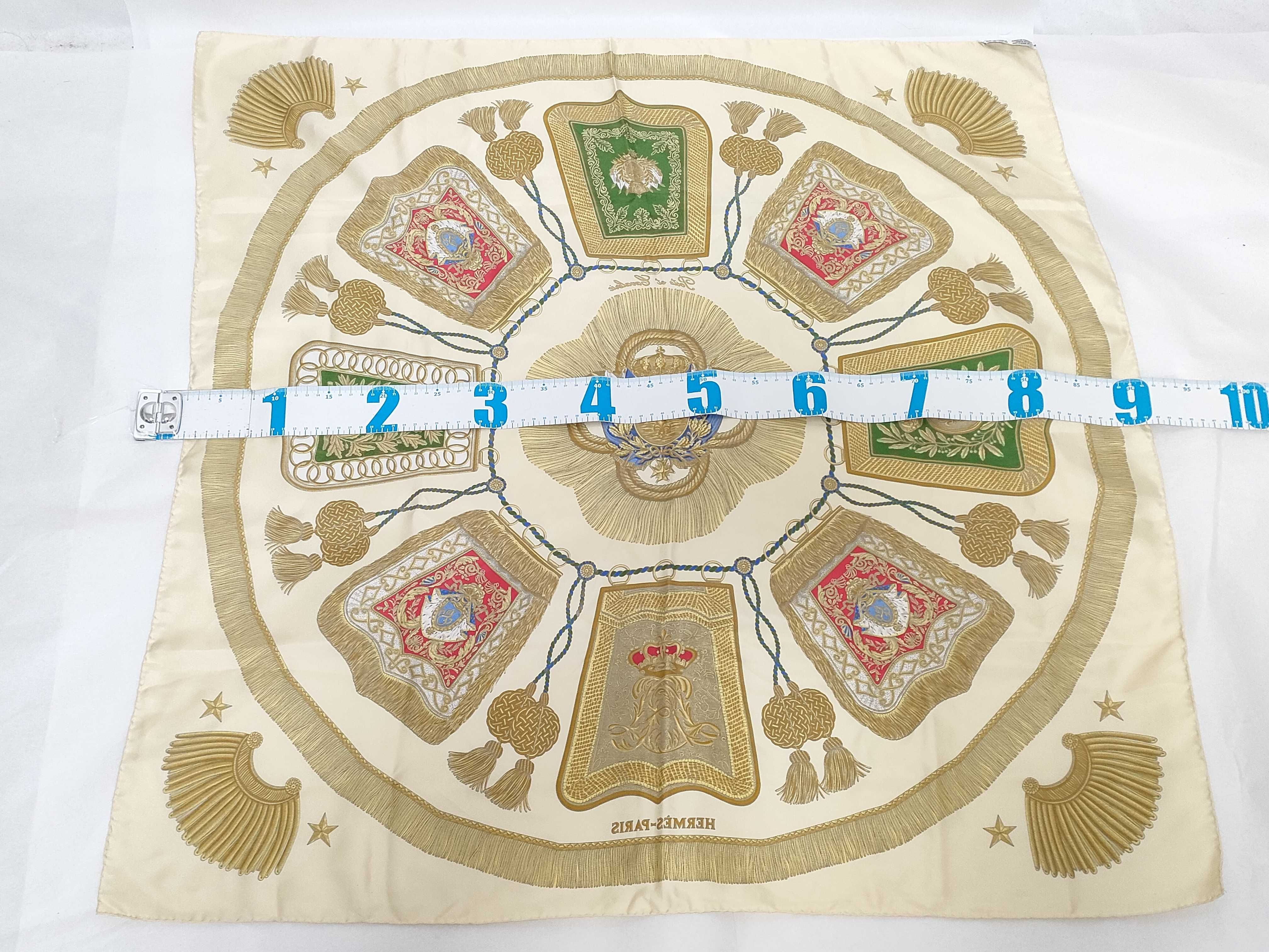 Hermes Silk Scarf in Poste et Cavalerie Pattern