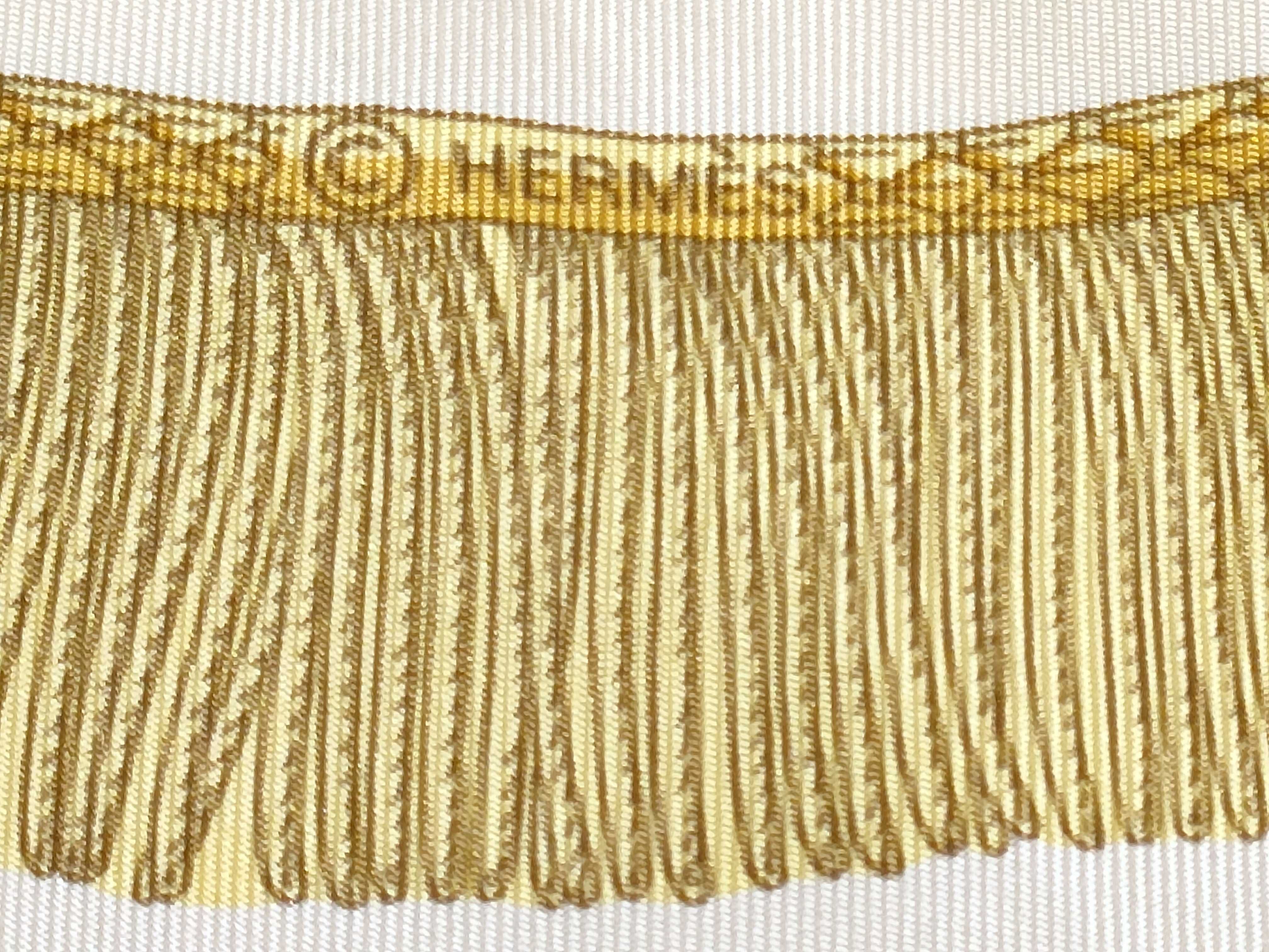 Hermes Silk Scarf in Poste et Cavalerie Pattern