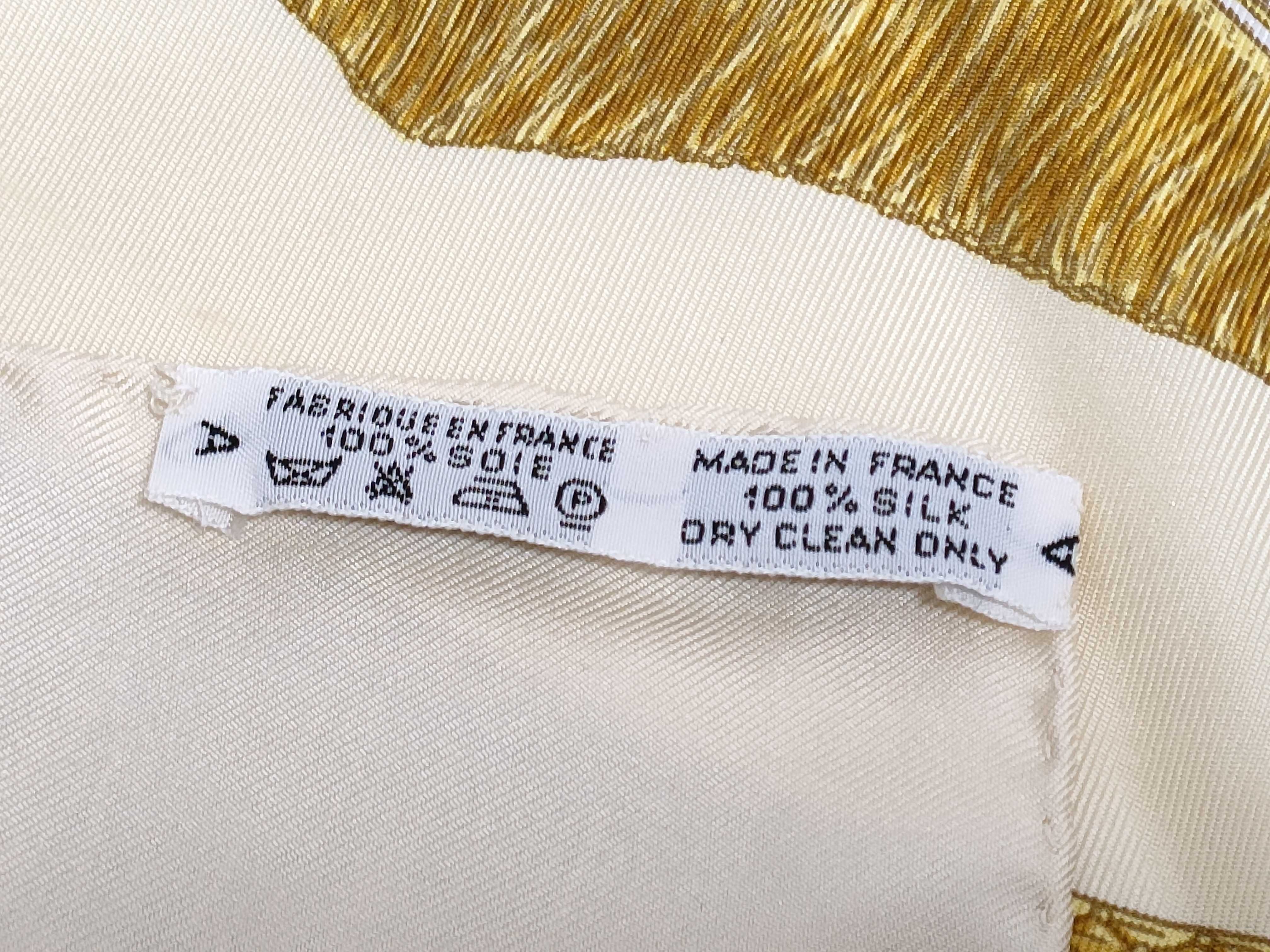 Hermes Silk Scarf in Poste et Cavalerie Pattern