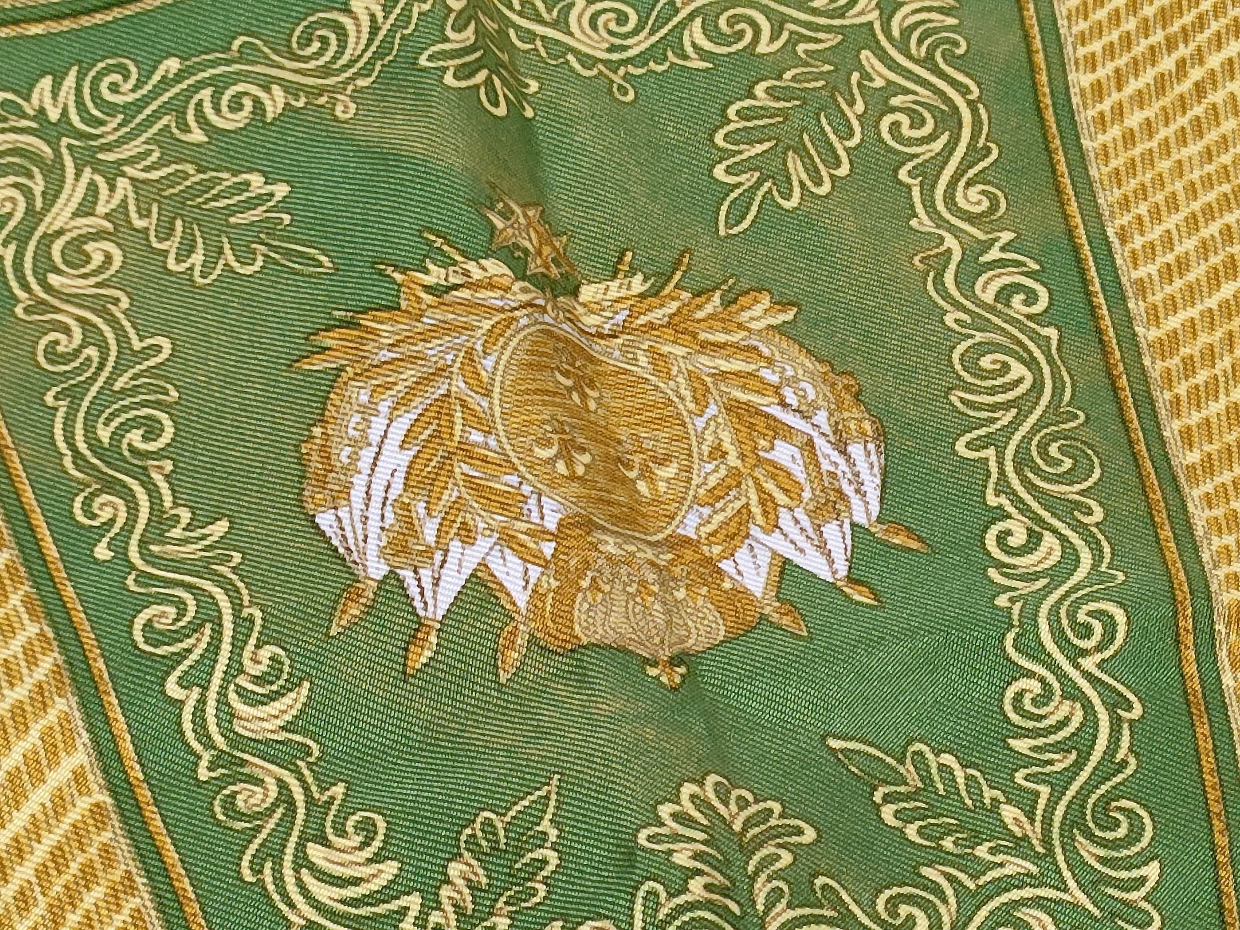 Hermes Silk Scarf in Poste et Cavalerie Pattern