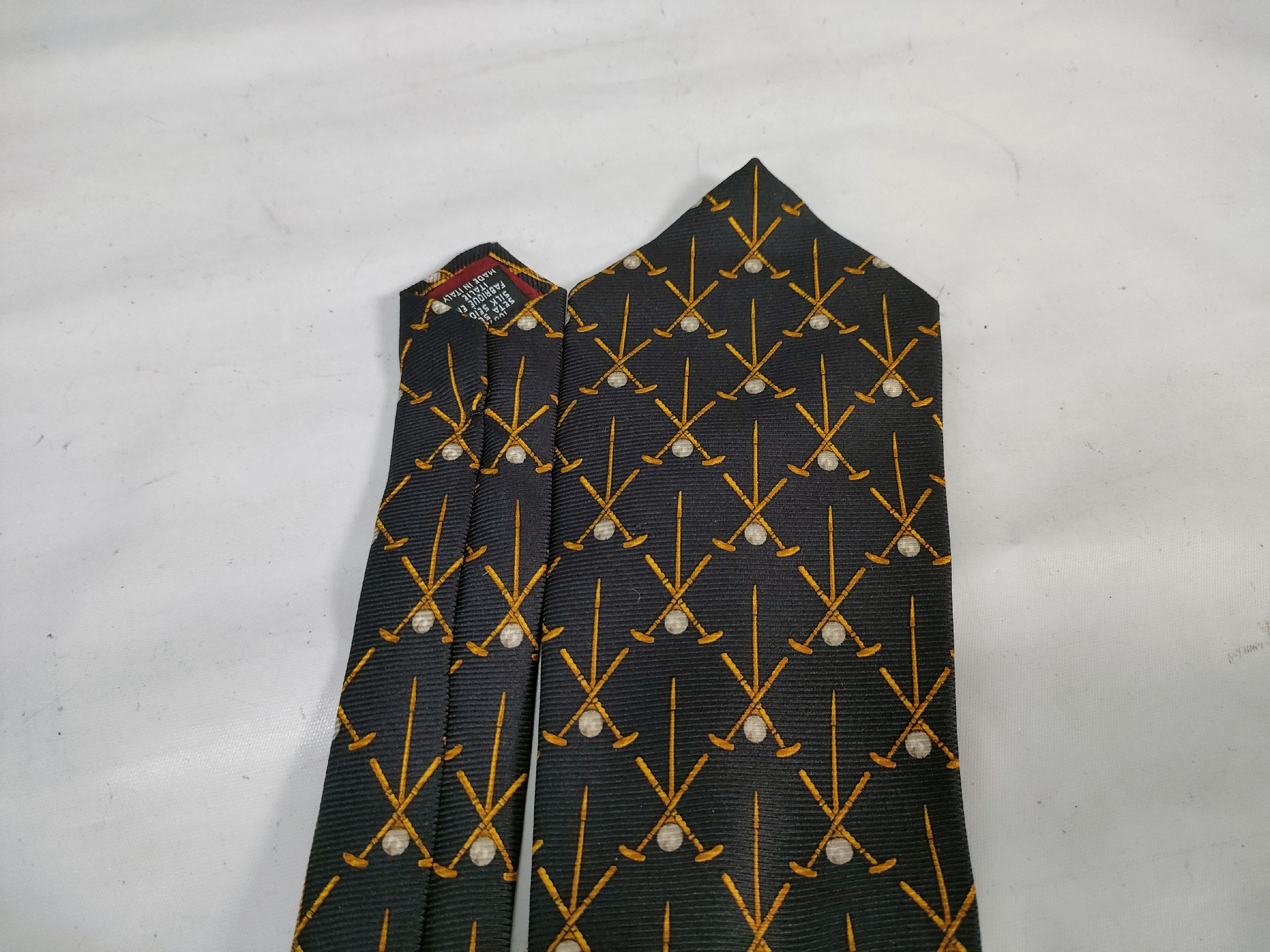 Two Designer Silk Neckties, Chanel and Chloe Homme