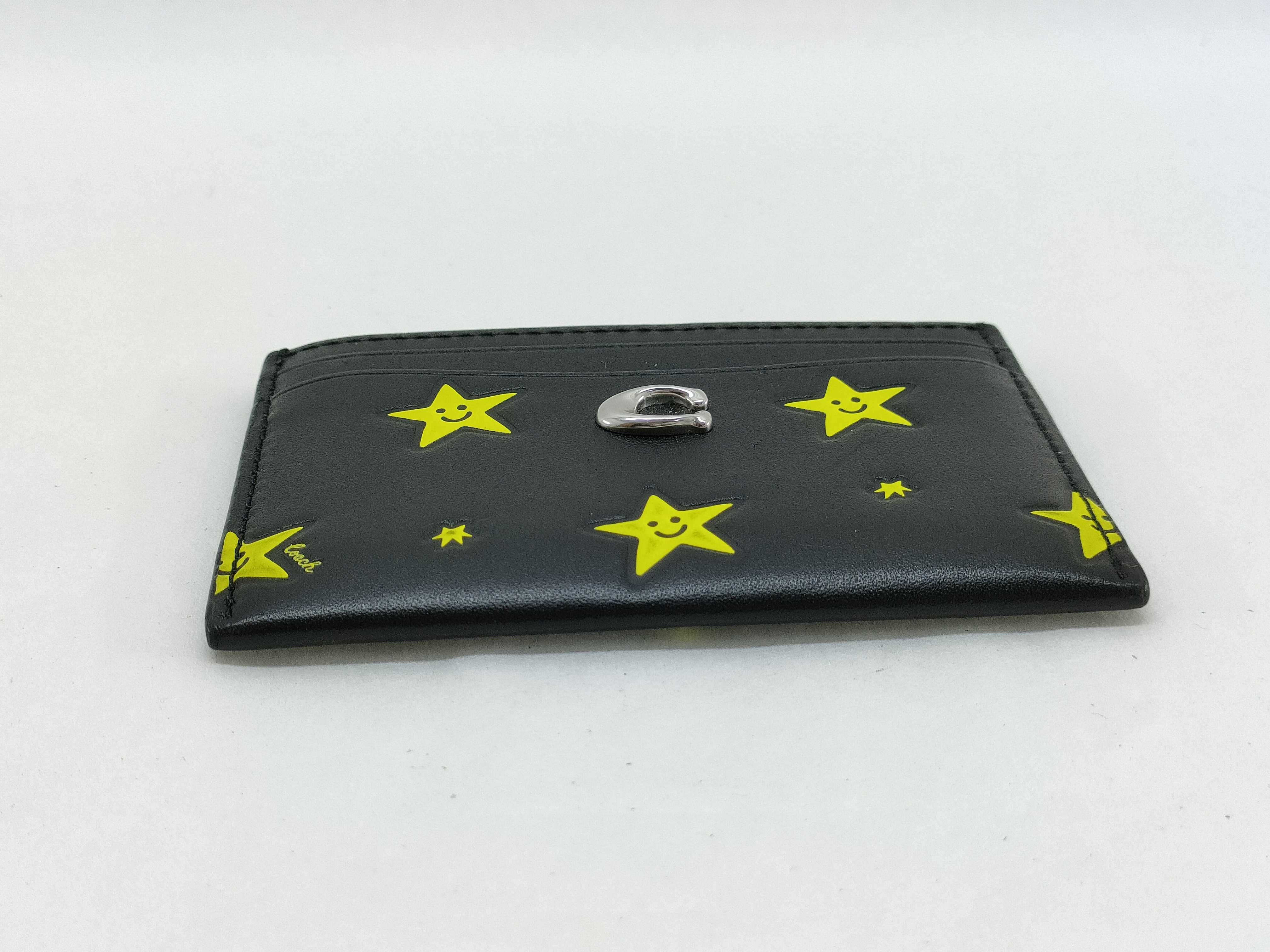 Coach Cosmic Essential Card Case with Star Print