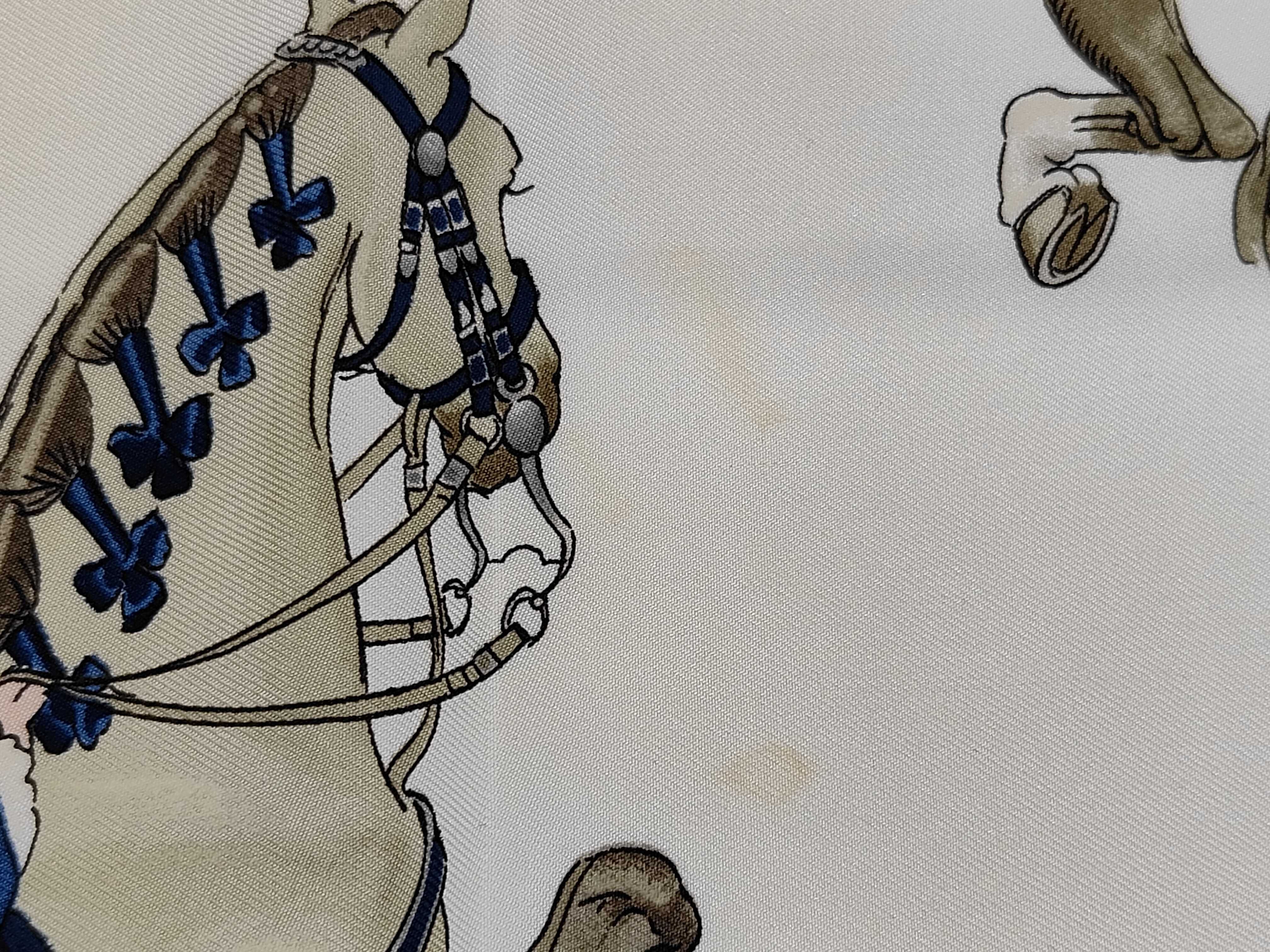 Hermes Reprise Silk Scarf by Philippe Ledoux