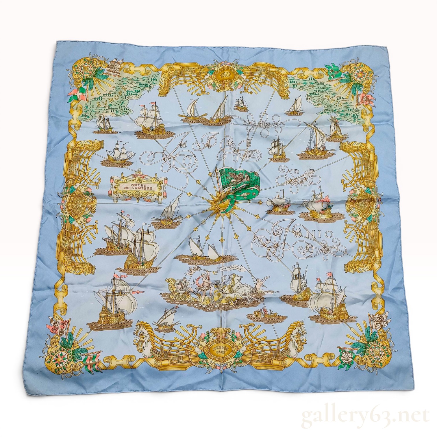 Hermes Voiles de Lumiere Silk Scarf by Joachim Metz
