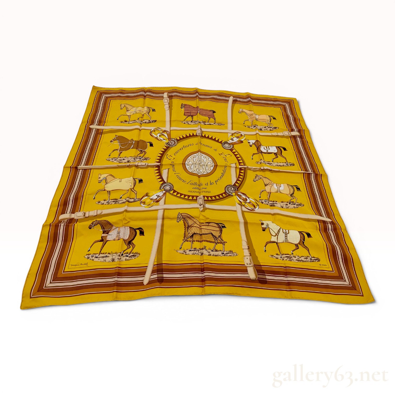Hermes Couvertures et tenues de Jour Silk Scarf