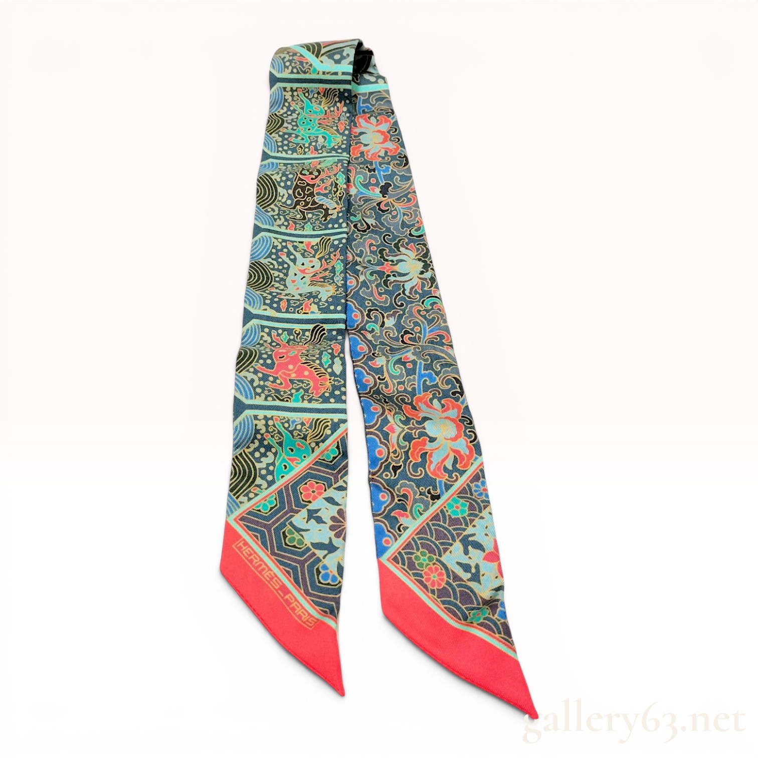 Hermes Collections Imperiales Silk Twilly Scarf