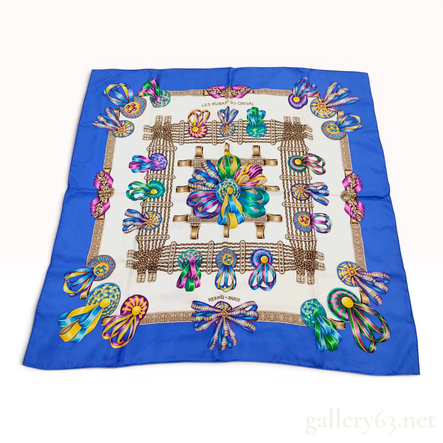 Hermes Les Rubans du Cheval Silk Scarf