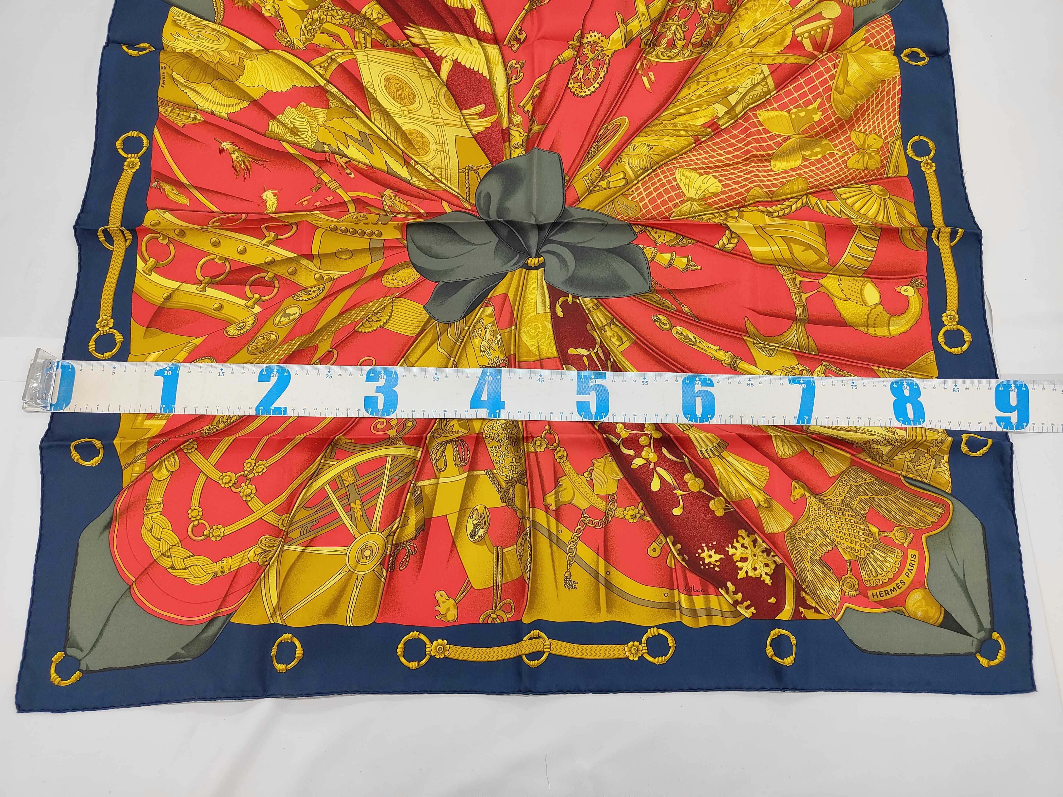 Hermes Caty Latham Soleil de Soie Silk Carre Scarf