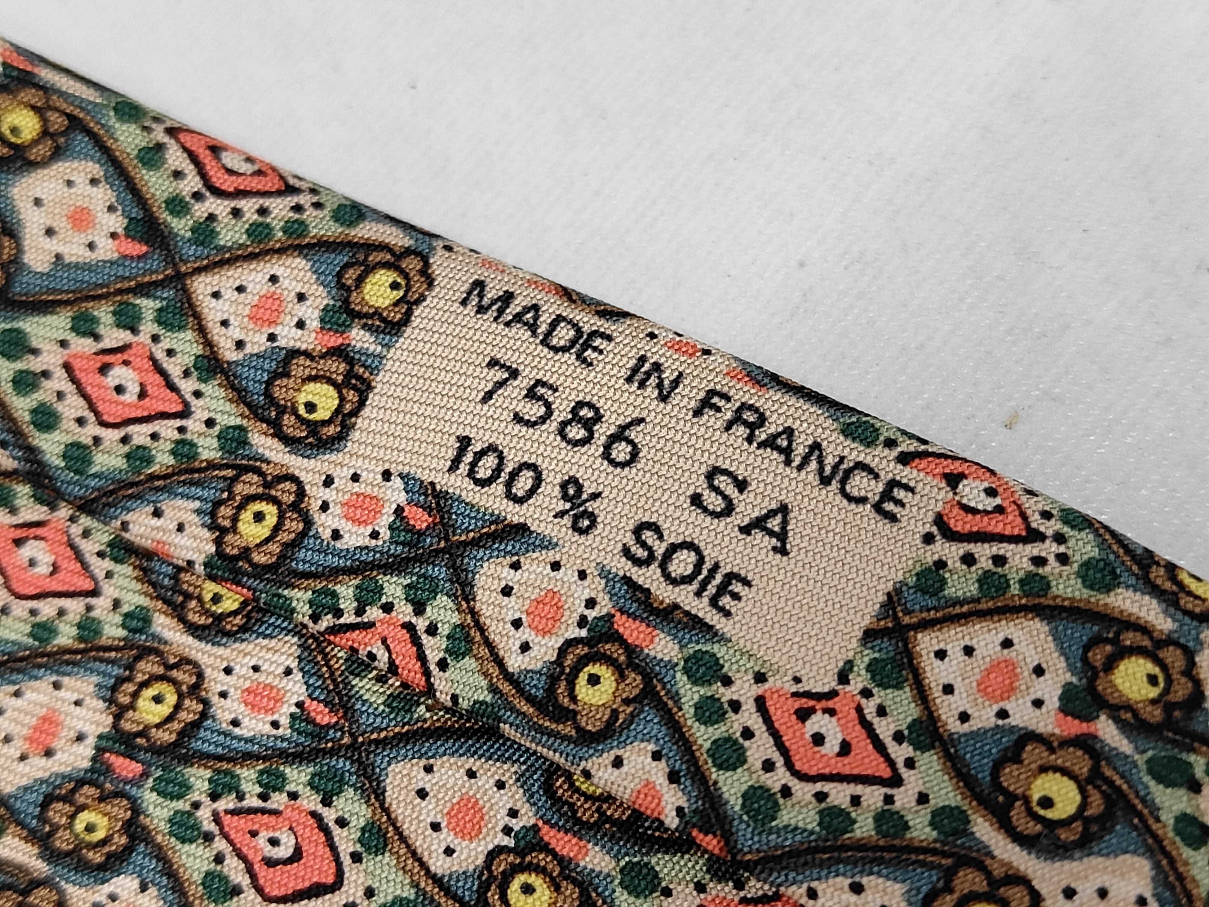 Hermes Paris 100% Silk Necktie Pattern 7586 SA