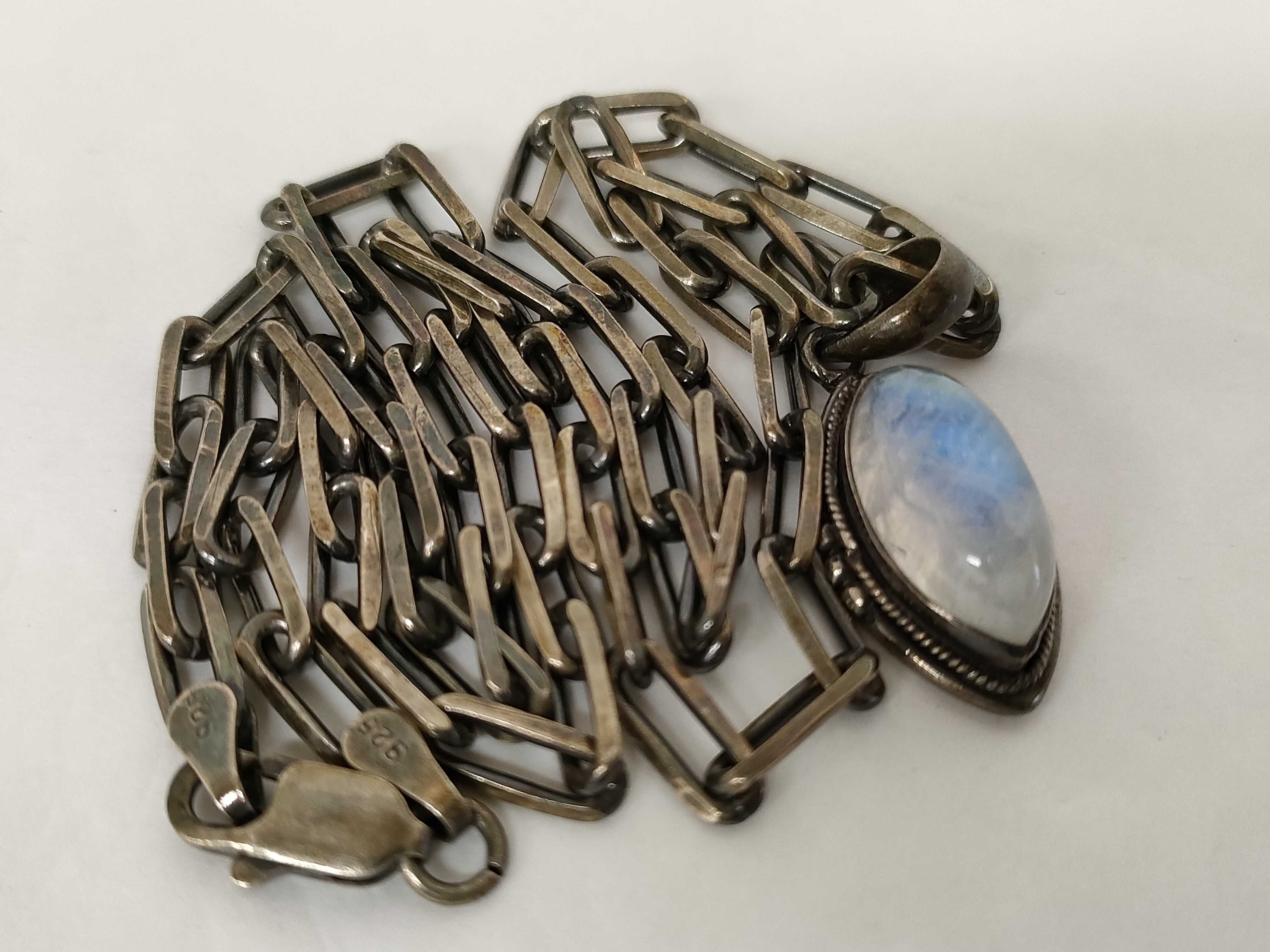 An Assortment of Vintage Sterling Silver Jewelry including Moonstone and Garnet