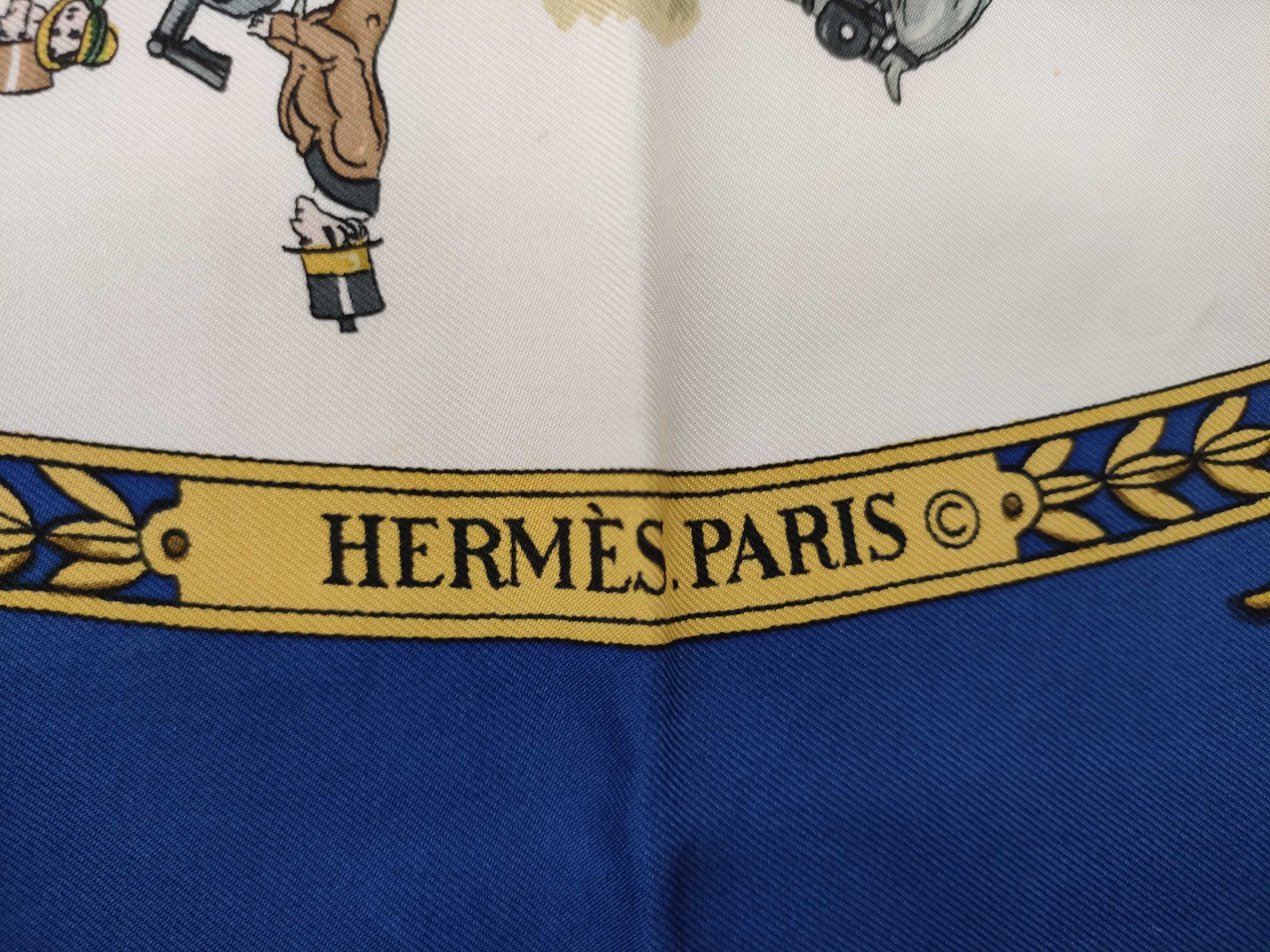 Hermes La Promenade de Longchamps Silk Scarf by Philippe Ledoux