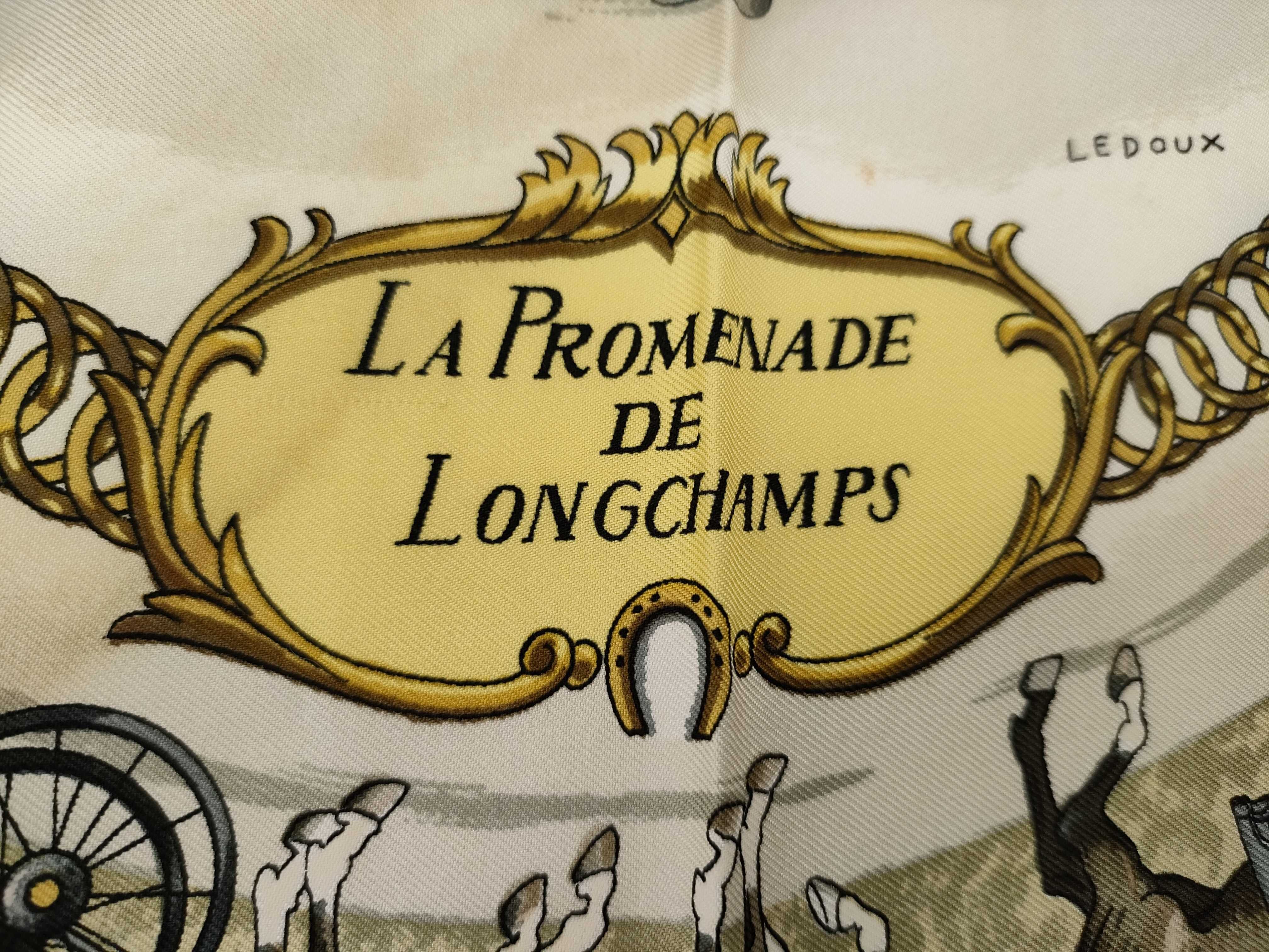 Hermes La Promenade de Longchamps Silk Scarf by Philippe Ledoux