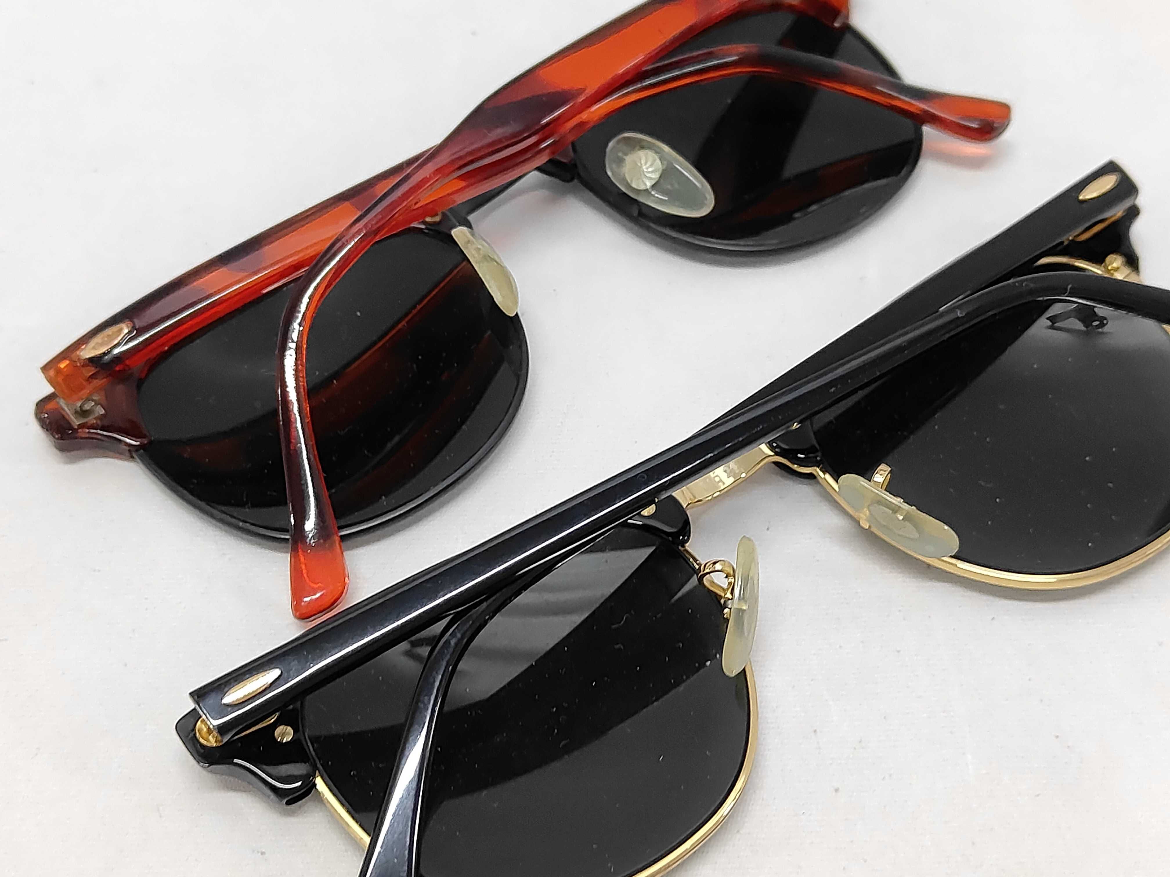 A Trio of Ray-Ban Sunglasses including Clubmaster and Highstreet Shield Models