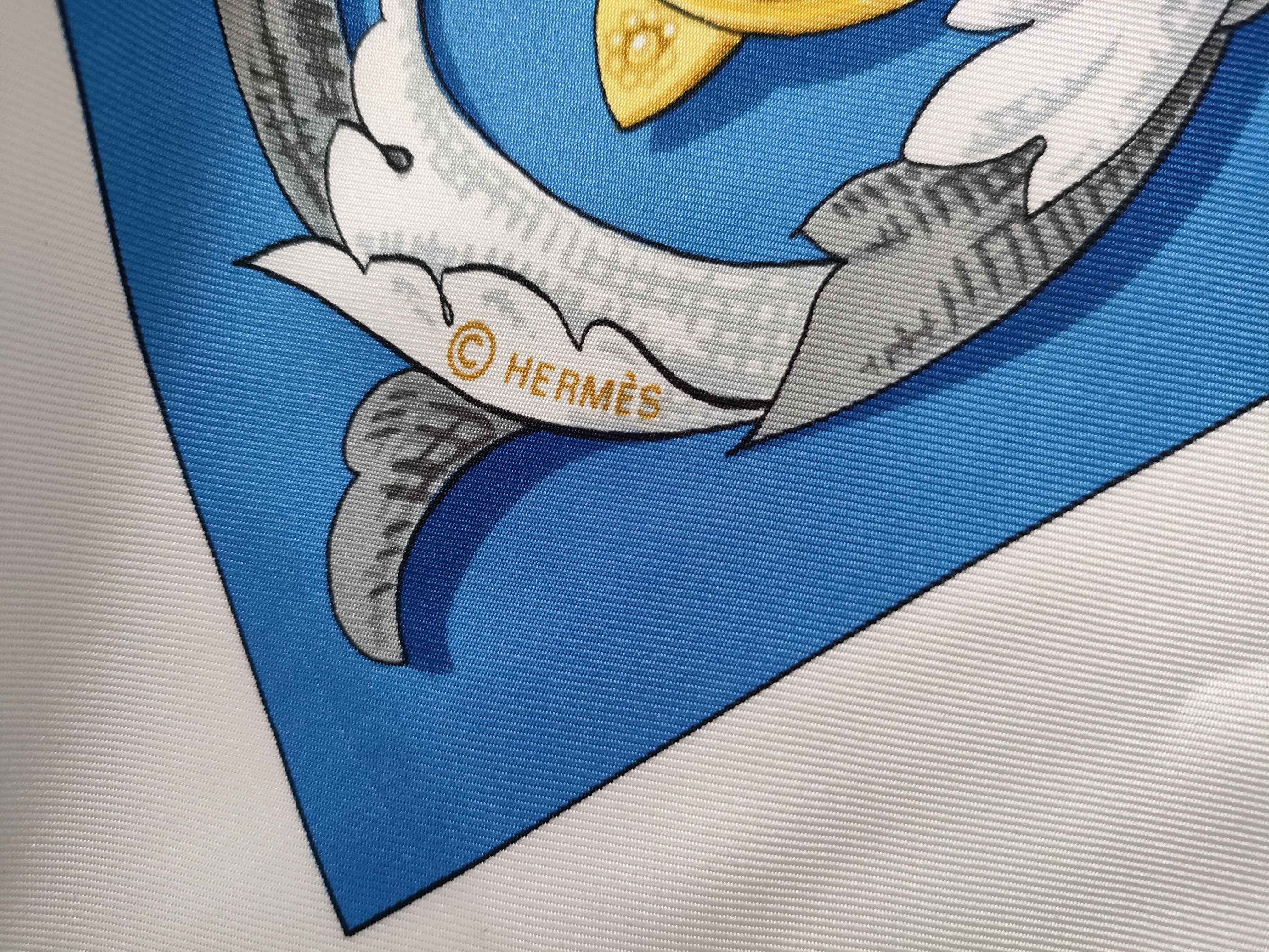 Hermes Le Mors a la Conetable Silk Carre 90 Scarf