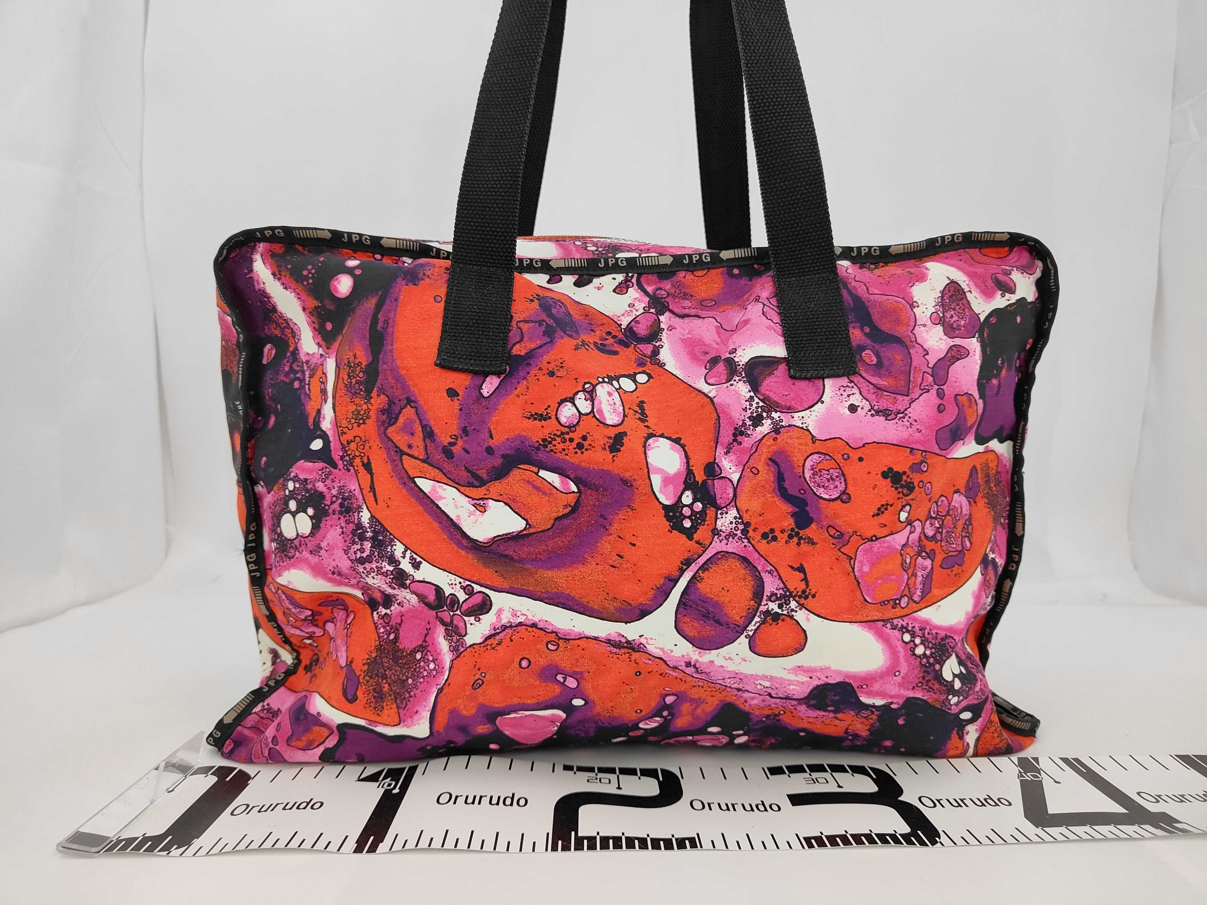 Jean Paul Gaultier JPG Large Marbled Print Tote Bag