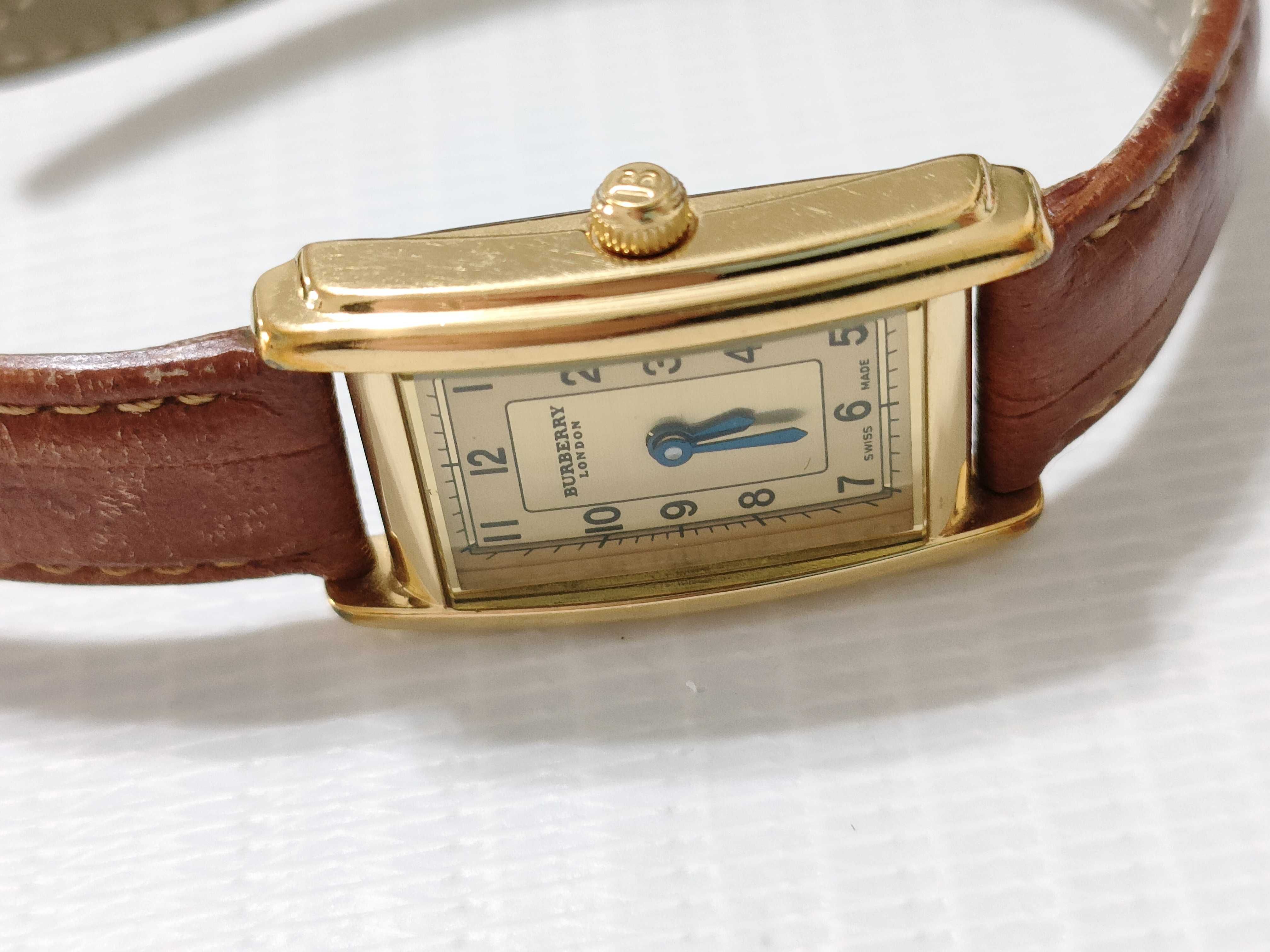 Burberry London Ladies Quartz Tank Watch Model 12100L