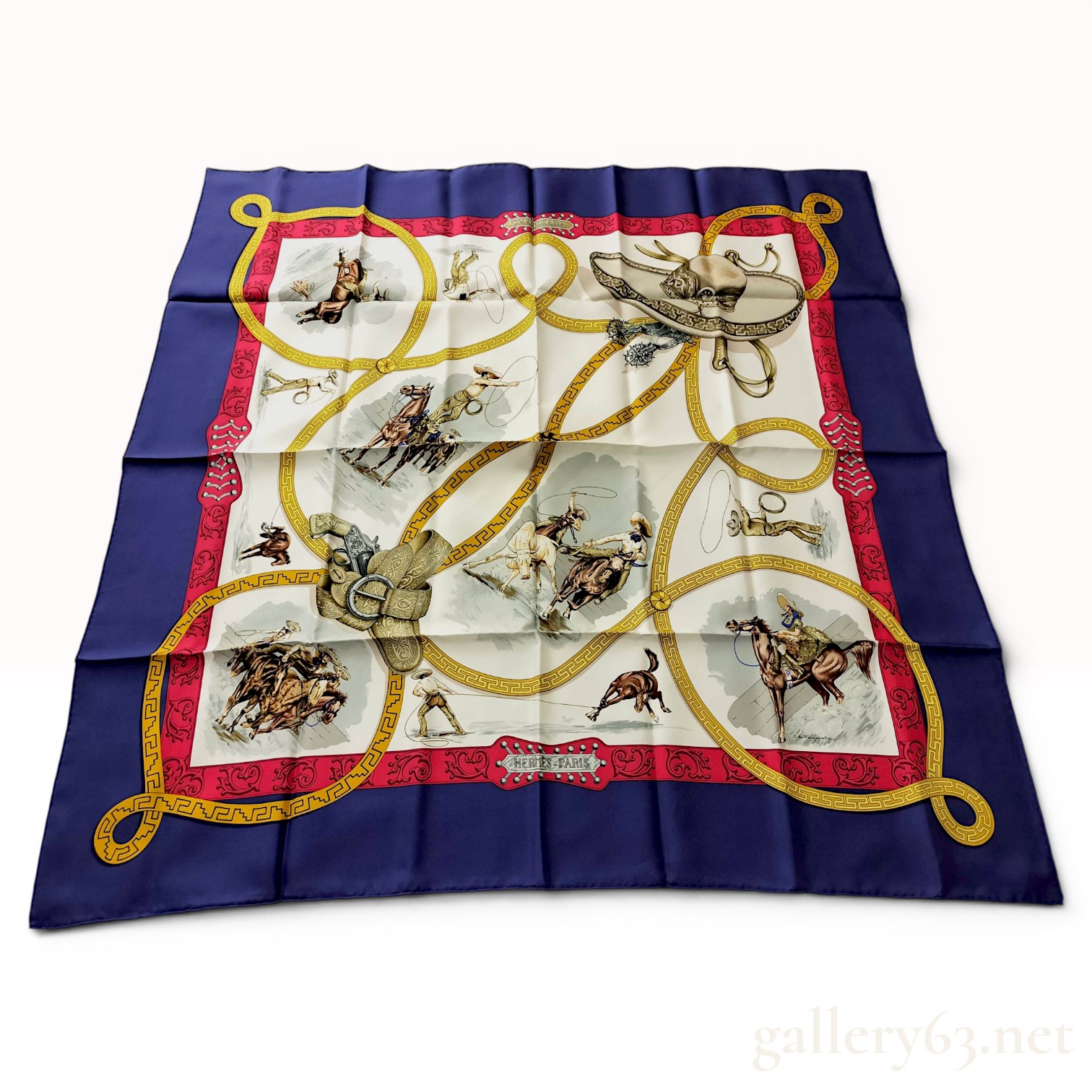 Hermes Charreada Silk Scarf