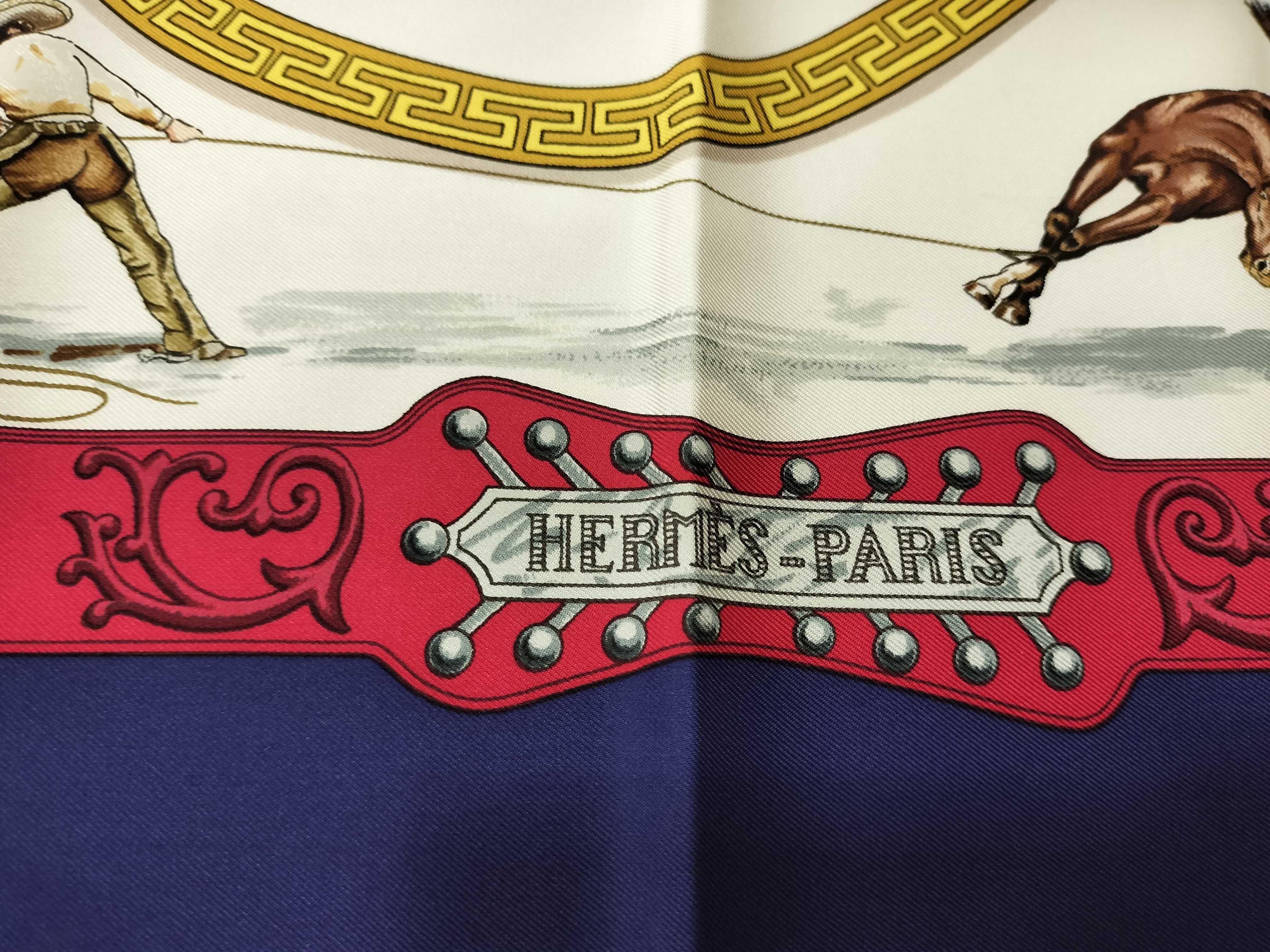 Hermes Charreada Silk Scarf